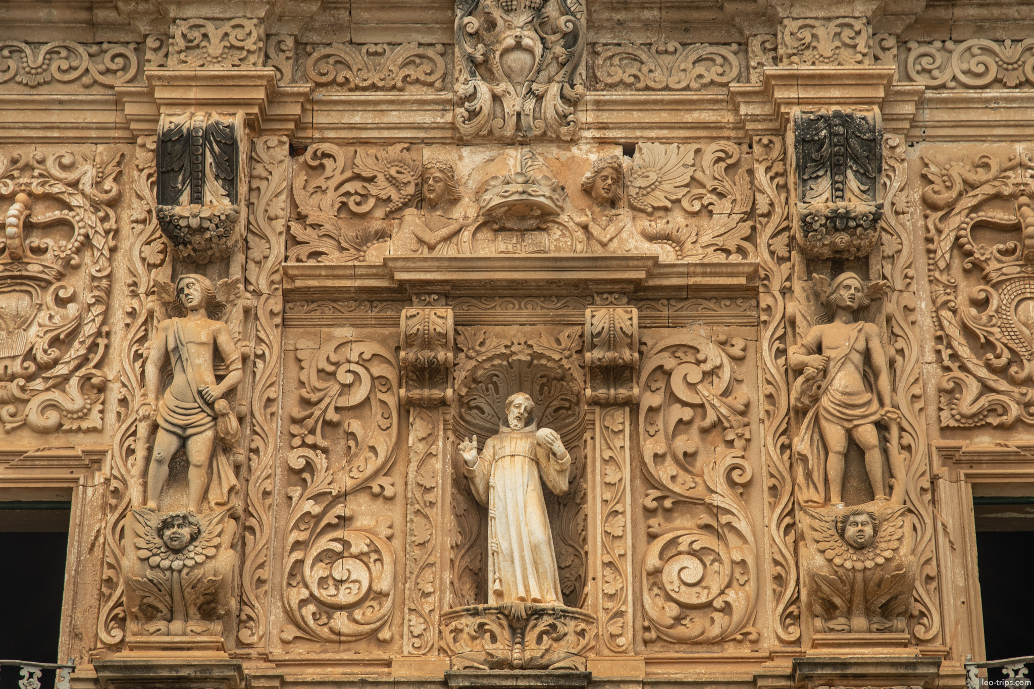sao francisco church carved facade saint detail salvador salvador