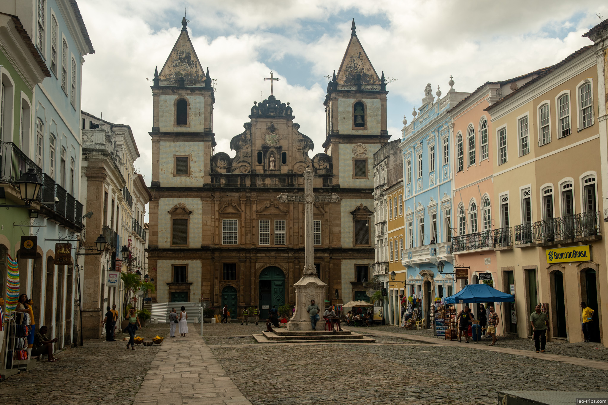 sao francisco church twin towers square pelourinho salvador