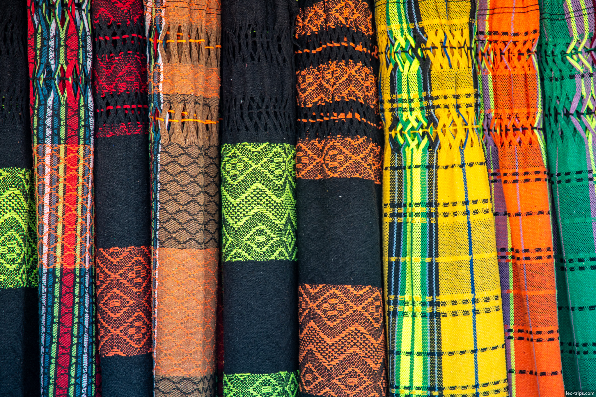 colorful hammocks display santarem