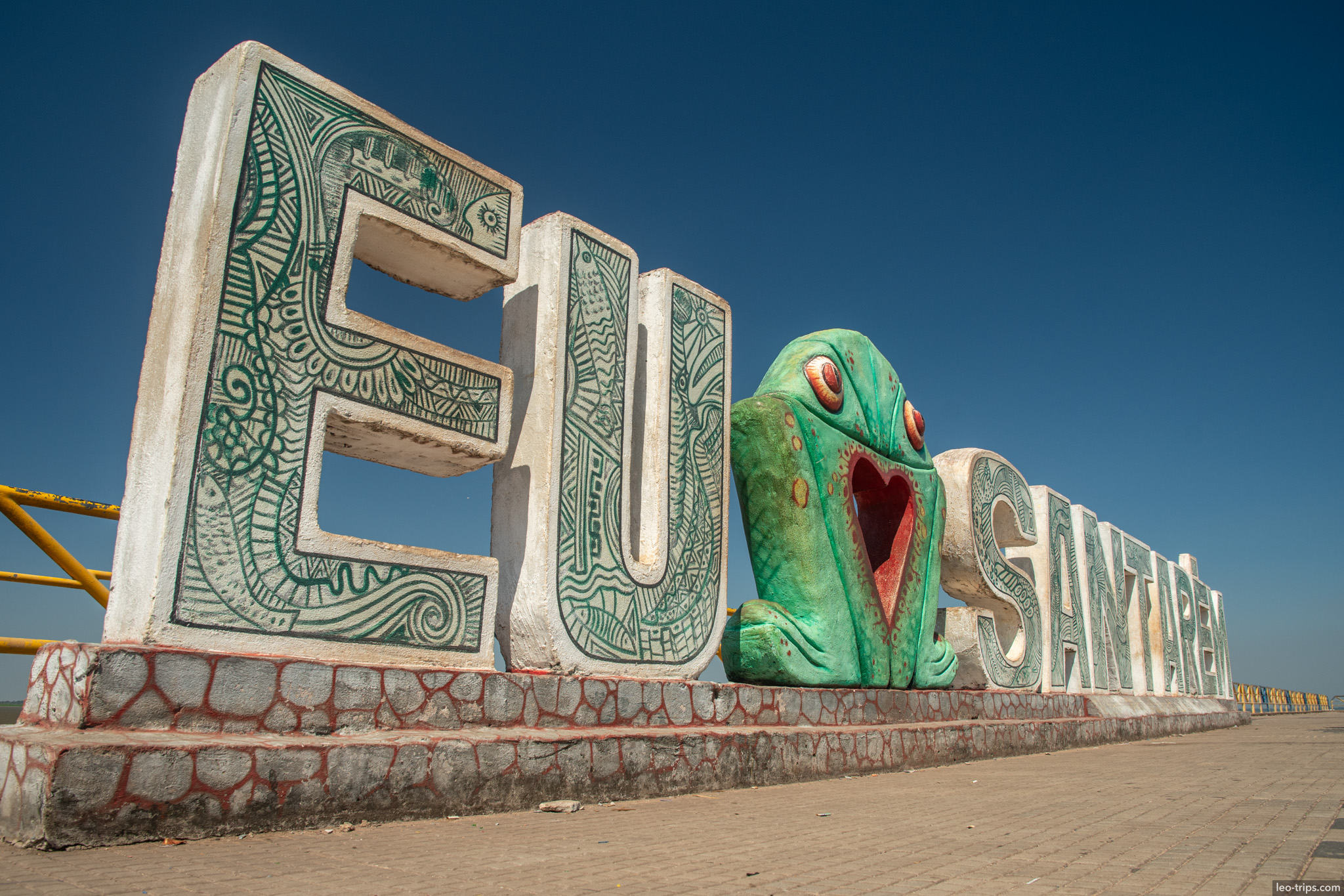 eu amo santarem sign santarem