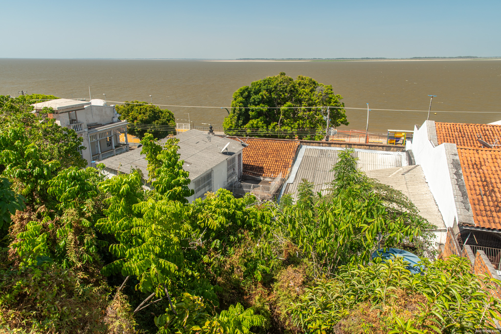 rooftops overlooking amazon santarem