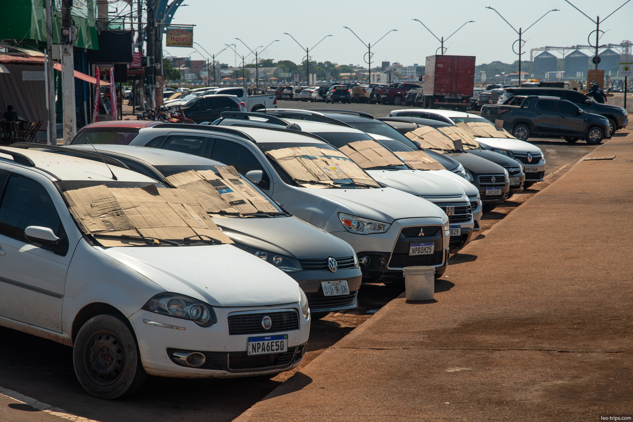 taxi stand covered cars santarem