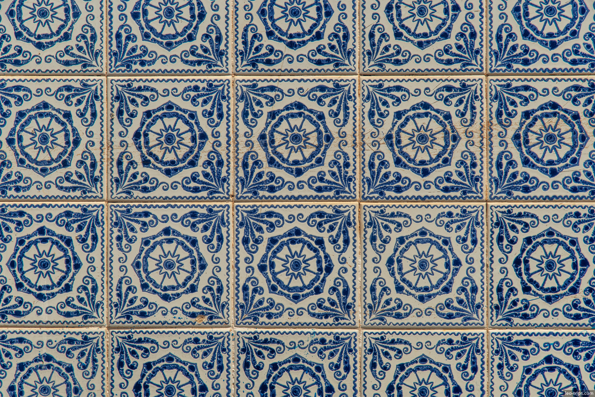portuguese azulejo tiles closeup sao luis