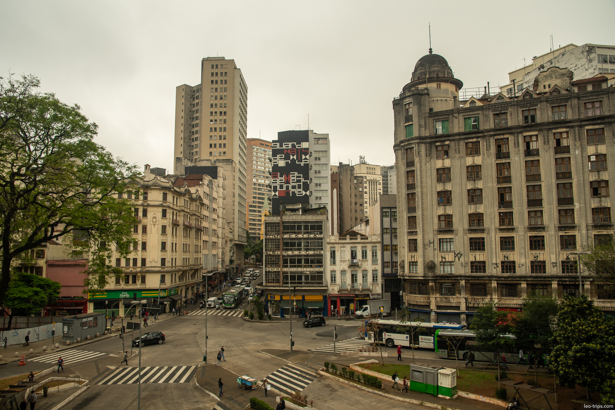 downtown intersection mixed architecture sao paulo