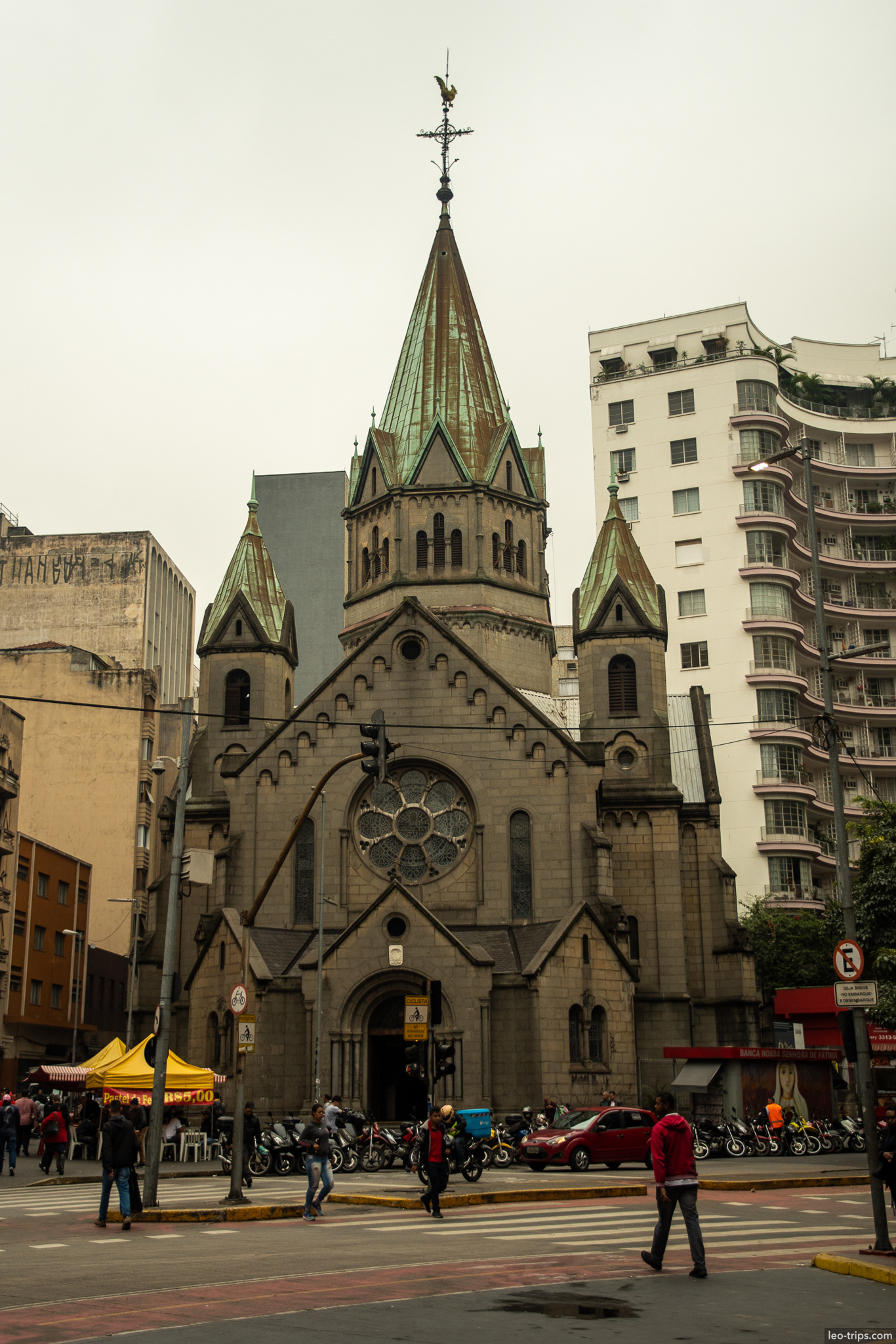 gothic revival church facade sao paulo