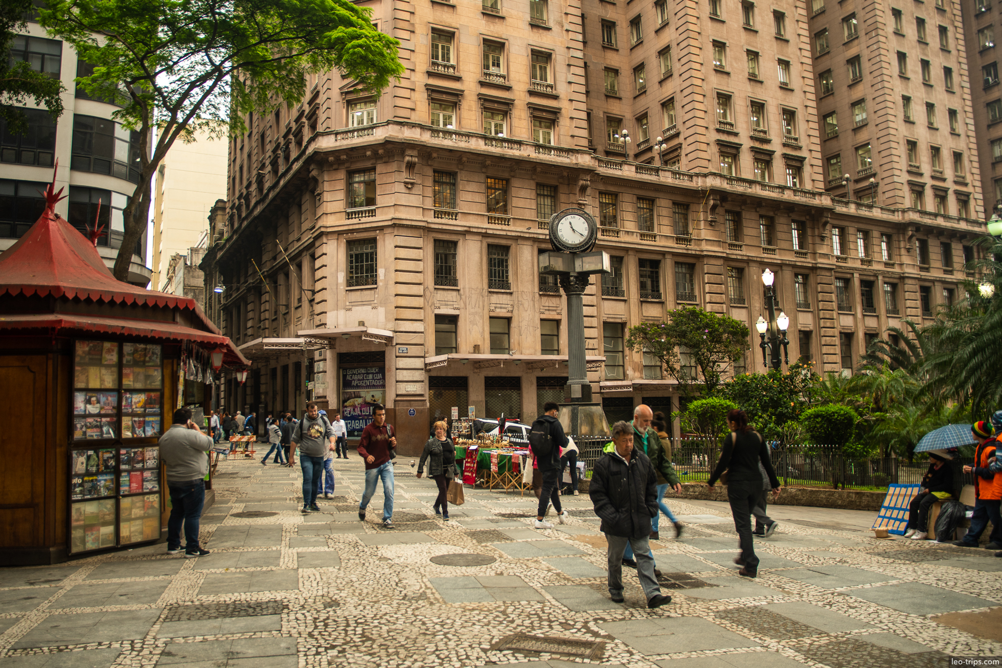 historic plaza clock tower sao paulo
