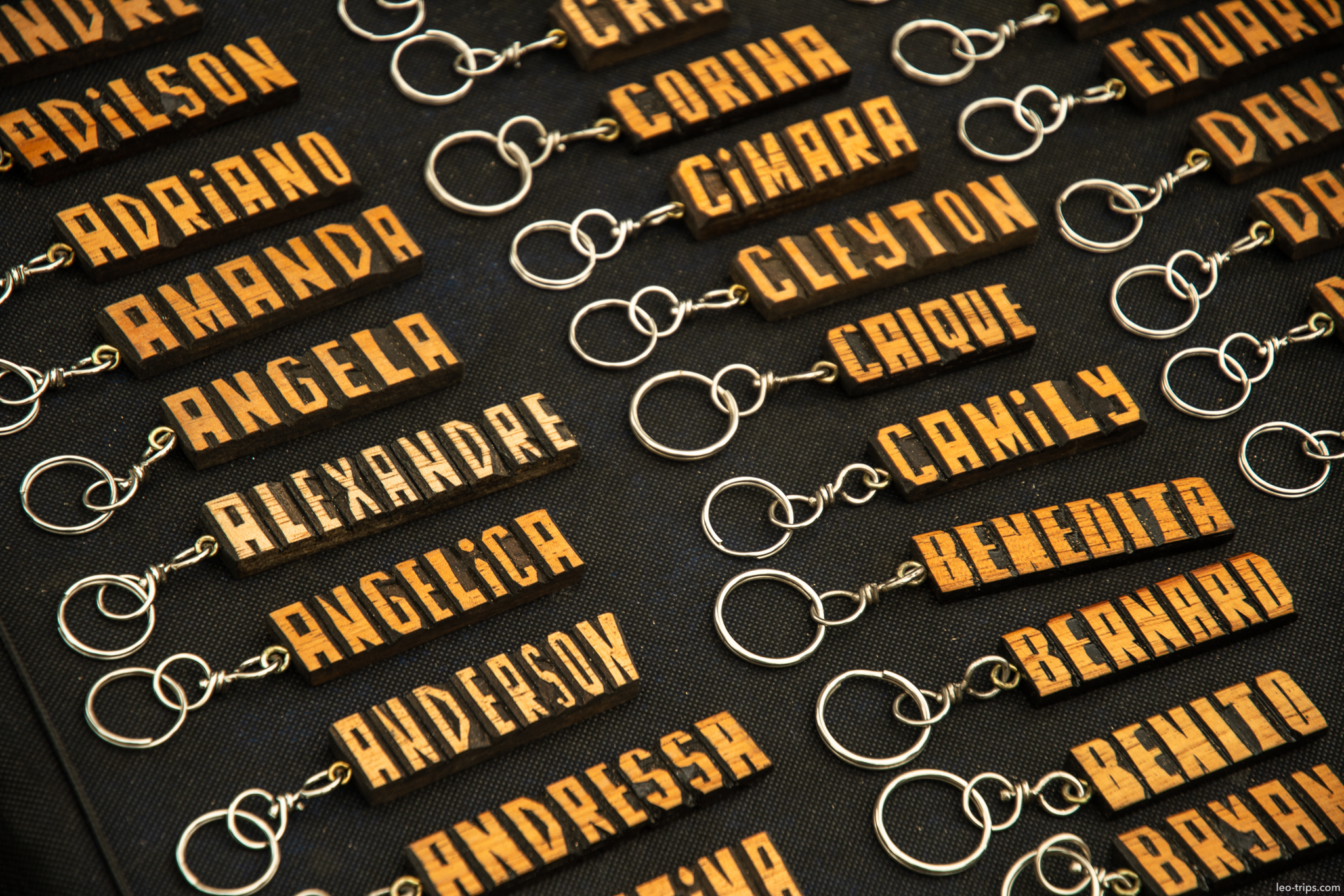 personalized name keychains display sao paulo