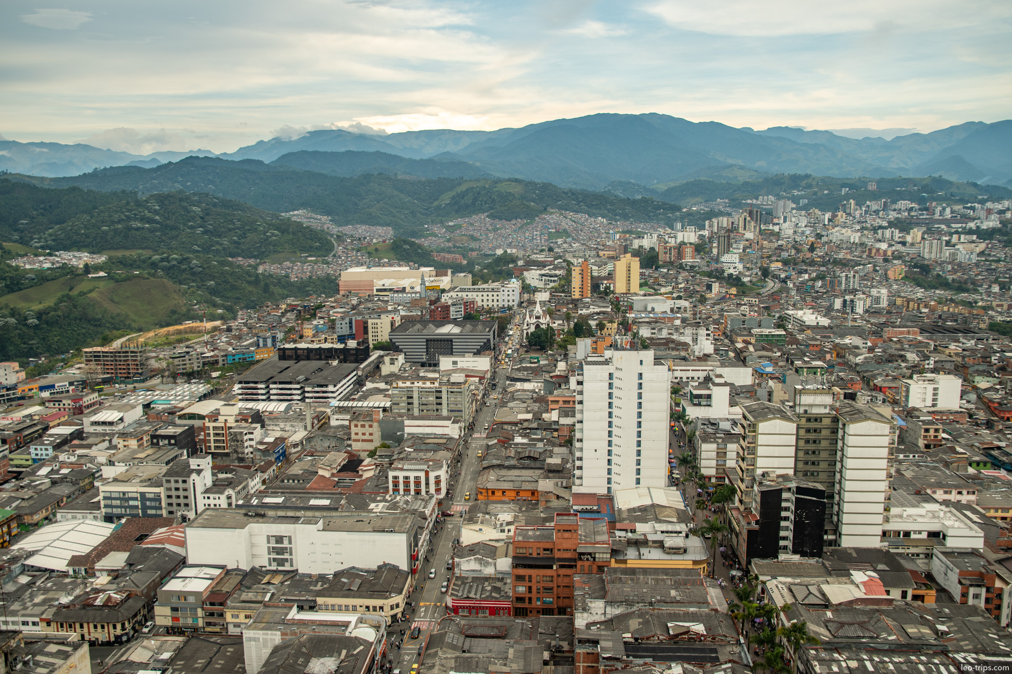 Aerial view of Manizales manizales
