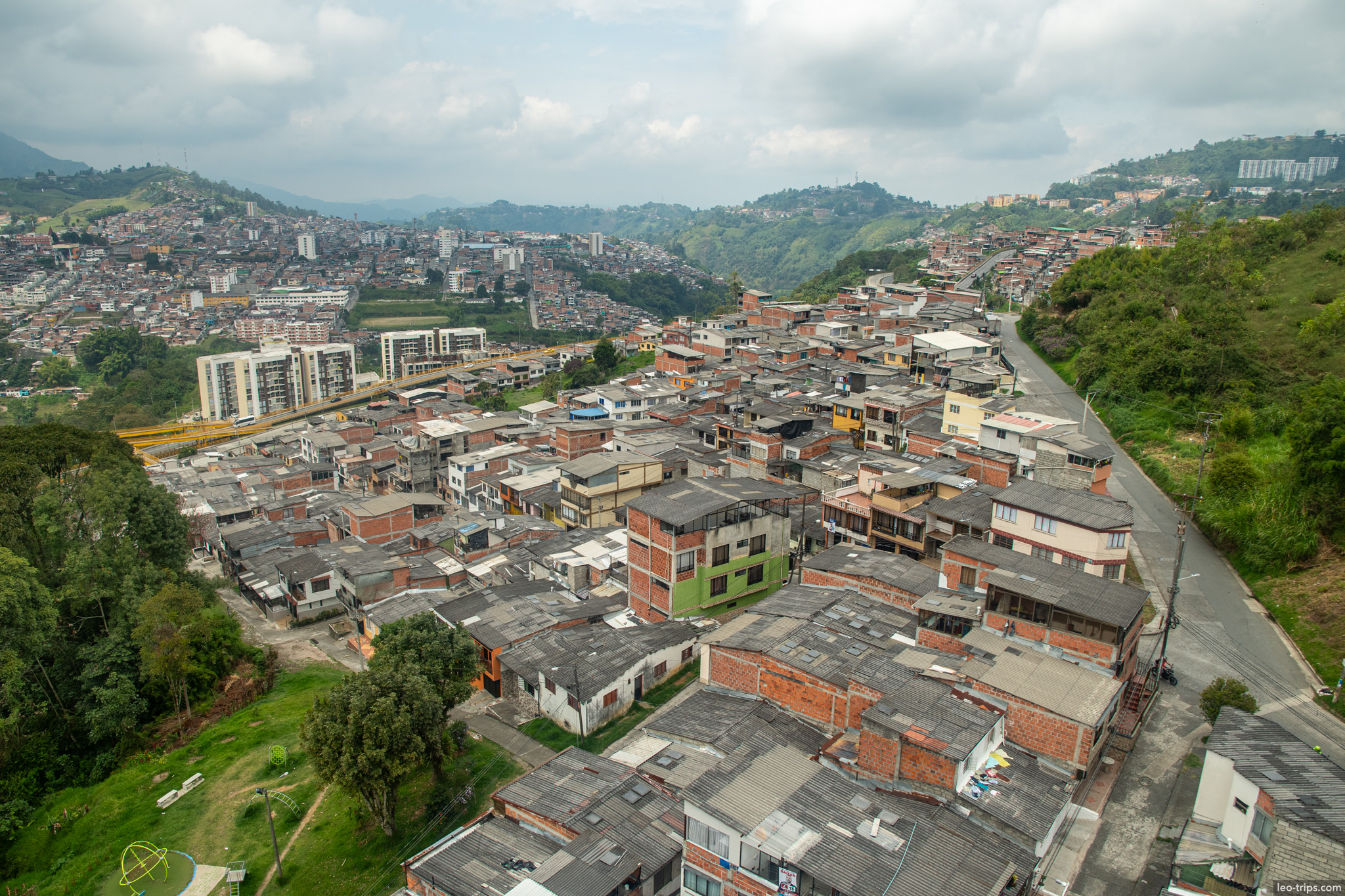 Natural landscape of the city of Manizales manizales