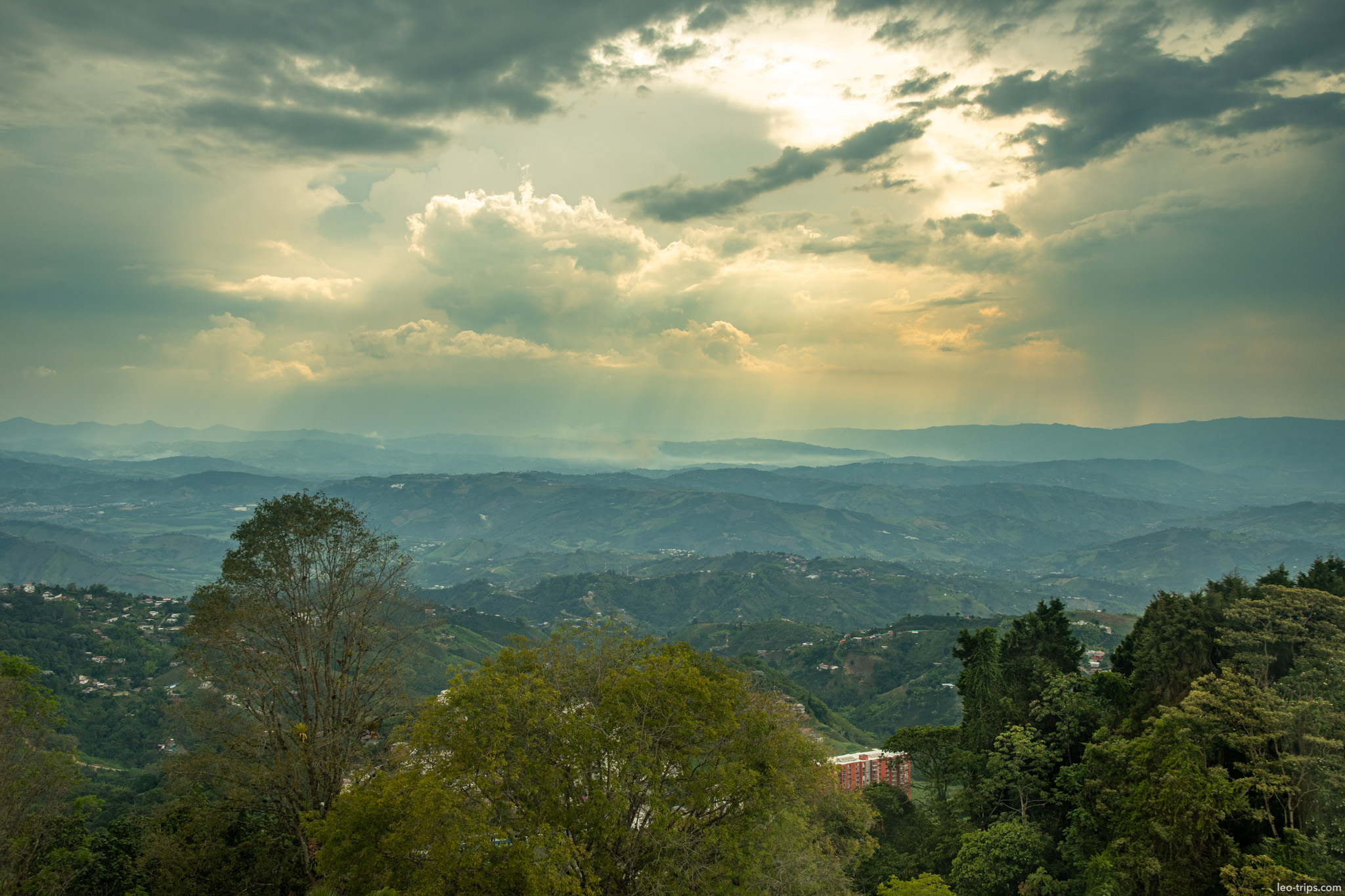 View from Chipre Tower manizales