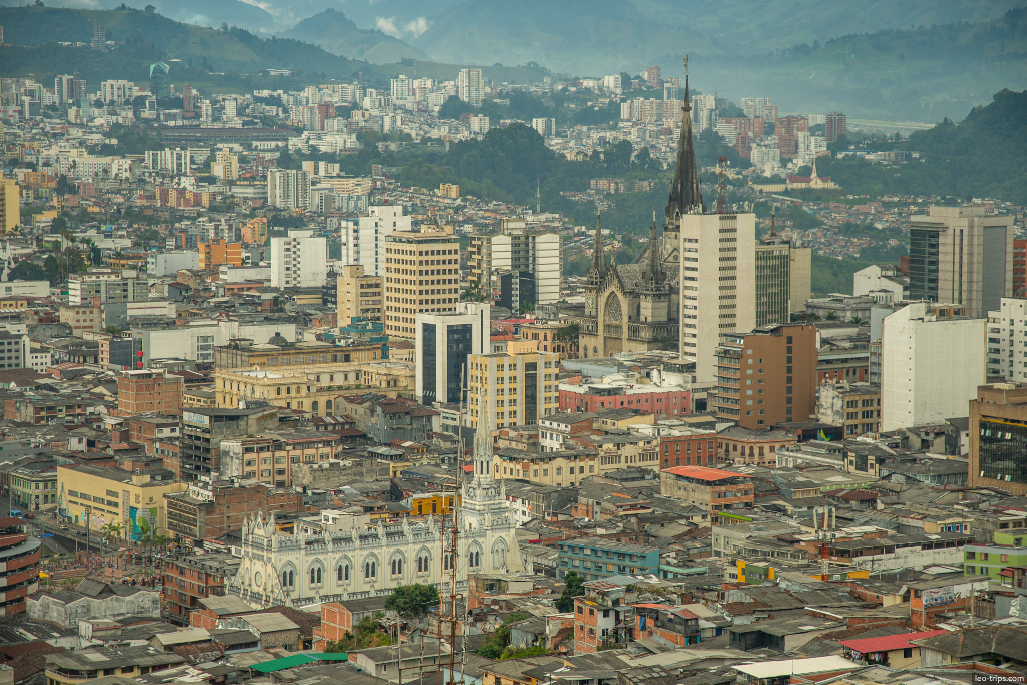 View of downtown Manizales manizales
