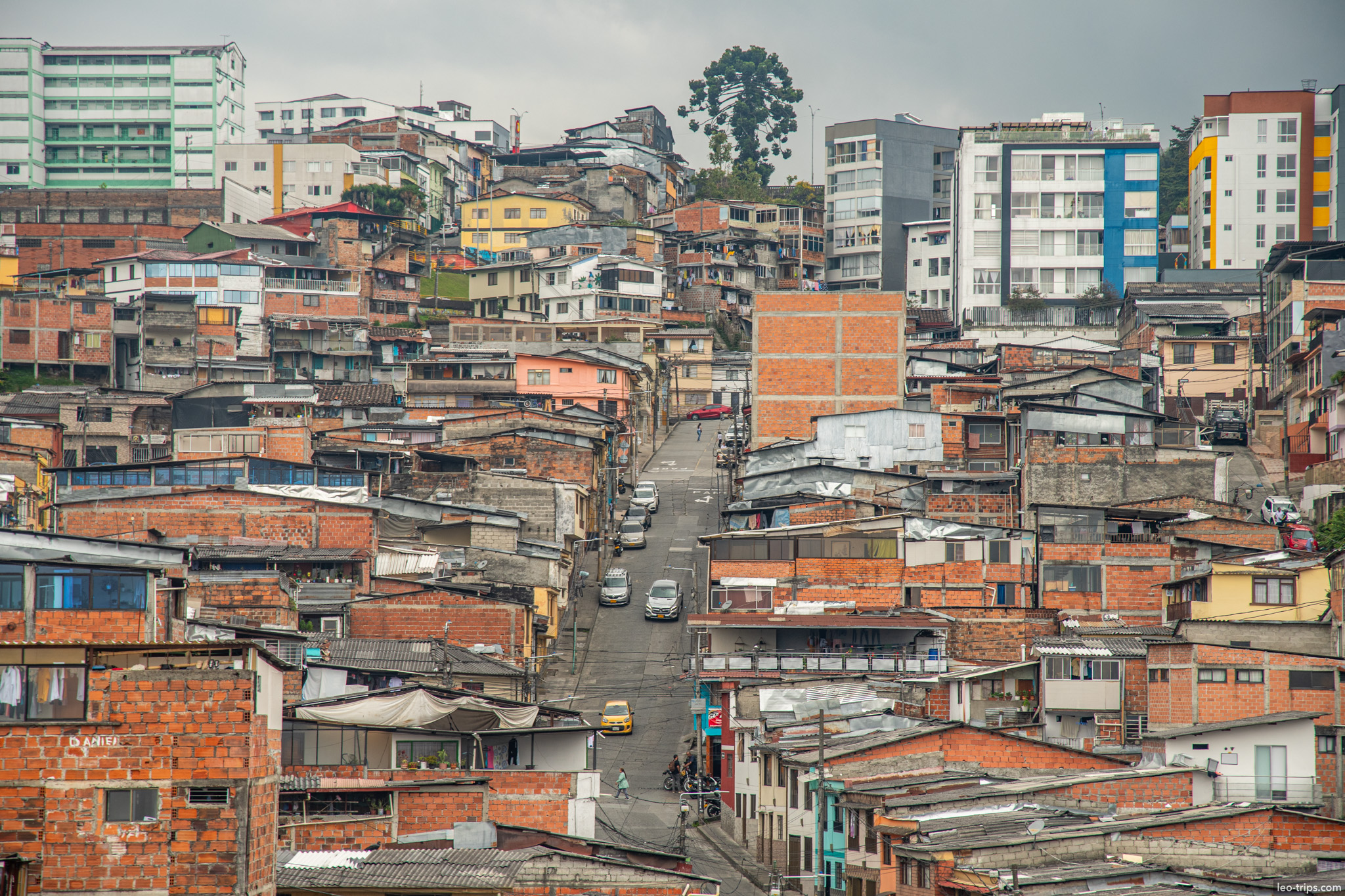 View of street in Manizales manizales
