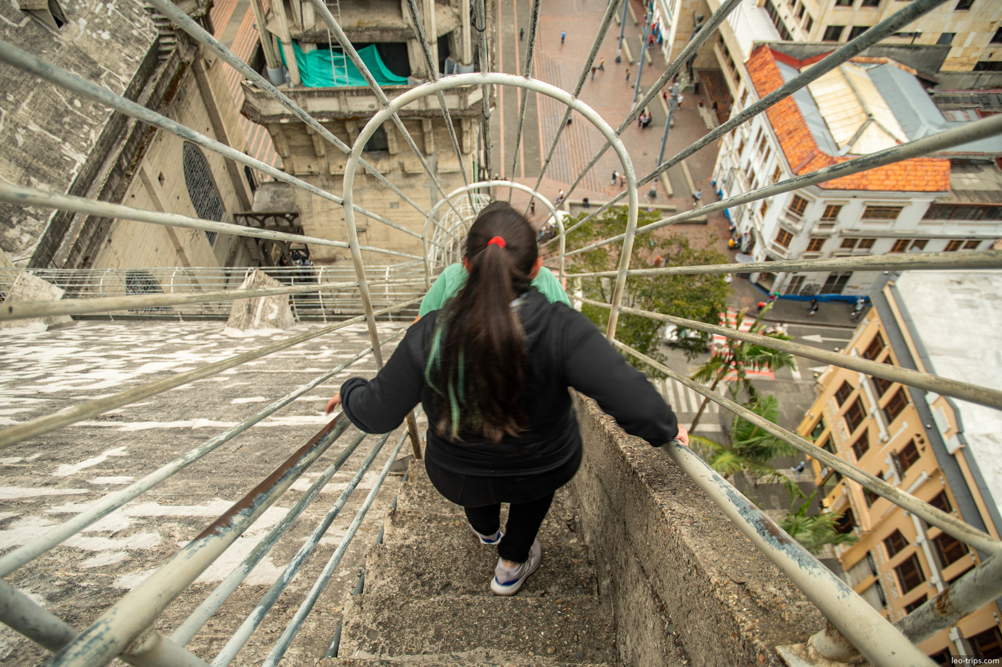 Walkway on top of the Basilica in Manizales manizales