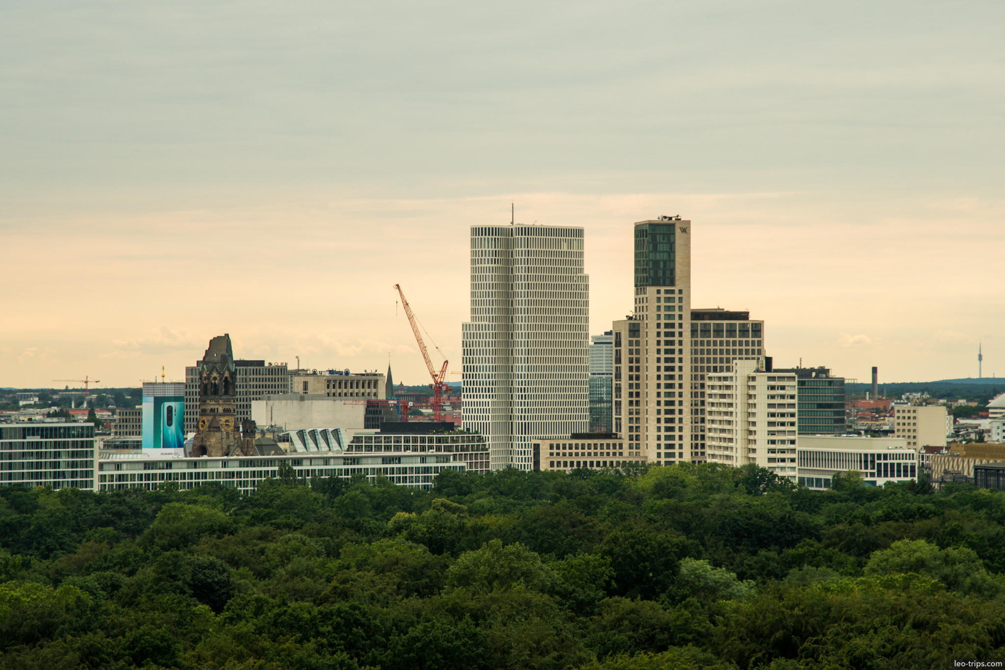 berlin west skyline kaiser wilhelm church upper west tower berlin