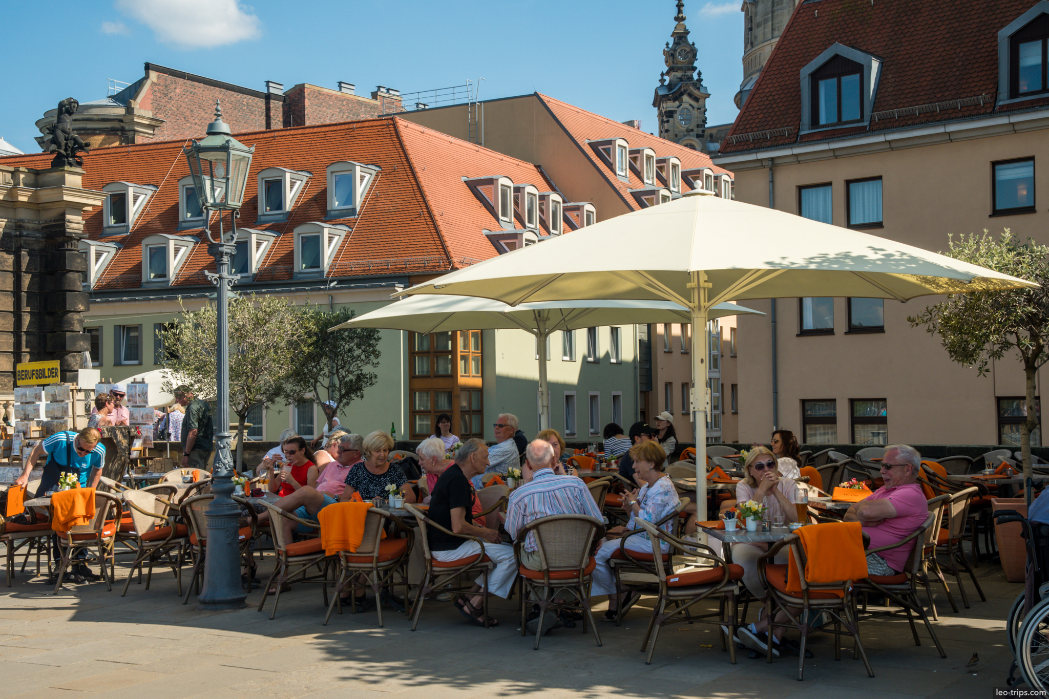 dresden outdoor cafe altmarkt dresden