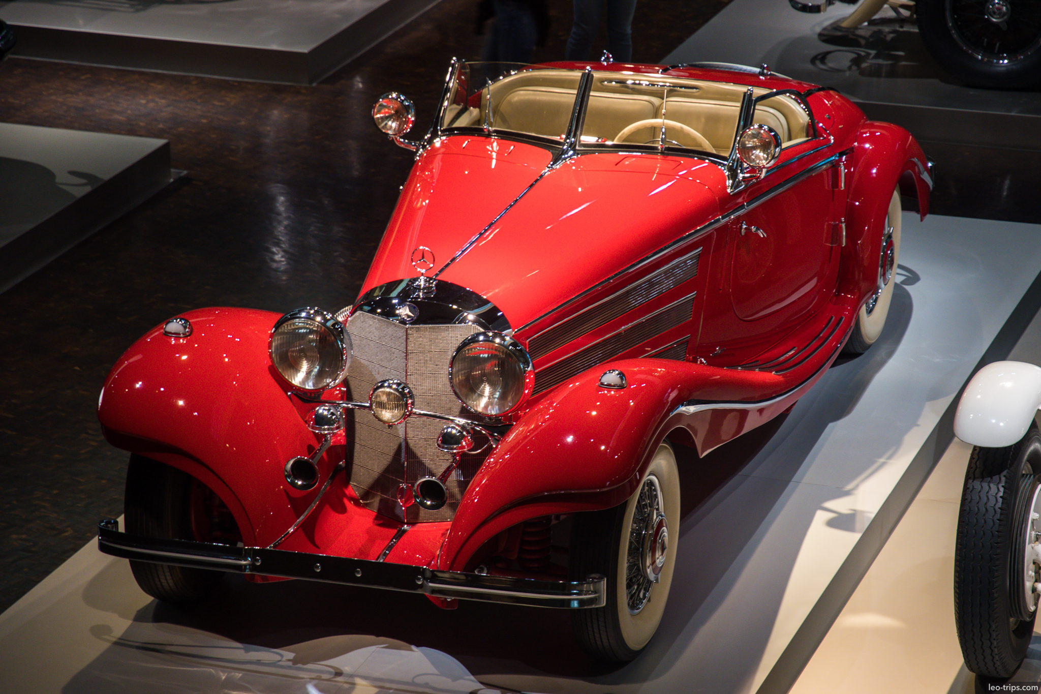 540k special roadster 1936 red art deco mercedes benz museum