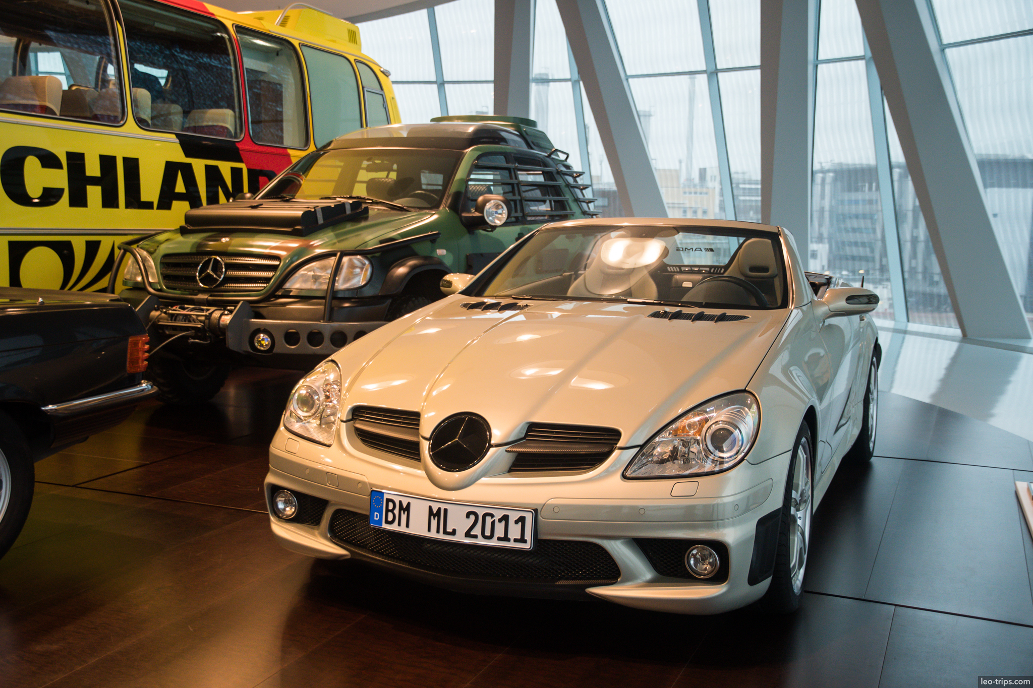 slk55 amg silver g class sprinter display mercedes benz museum