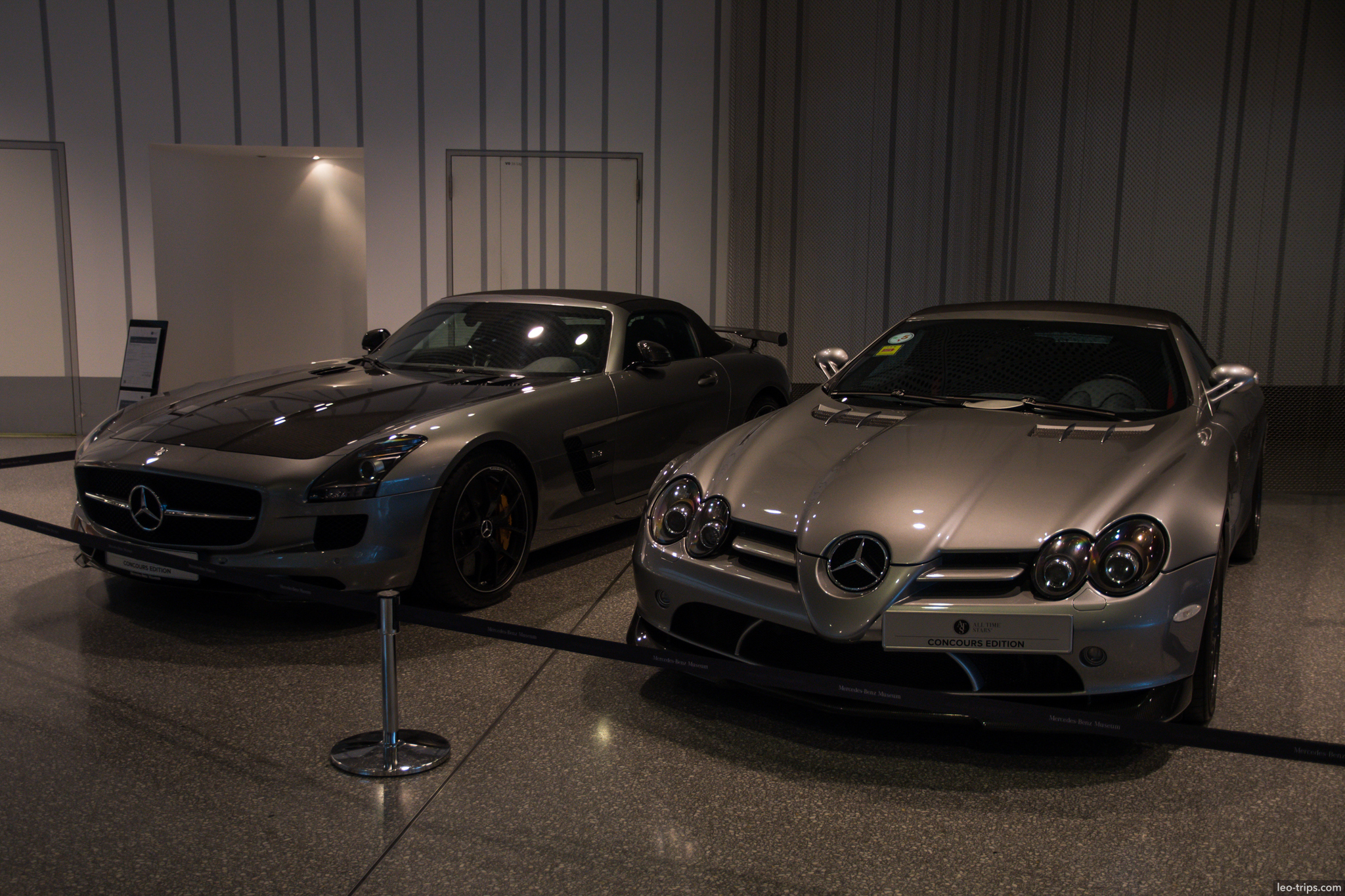 sls amg slr mclaren stirling moss edition pair mercedes benz museum