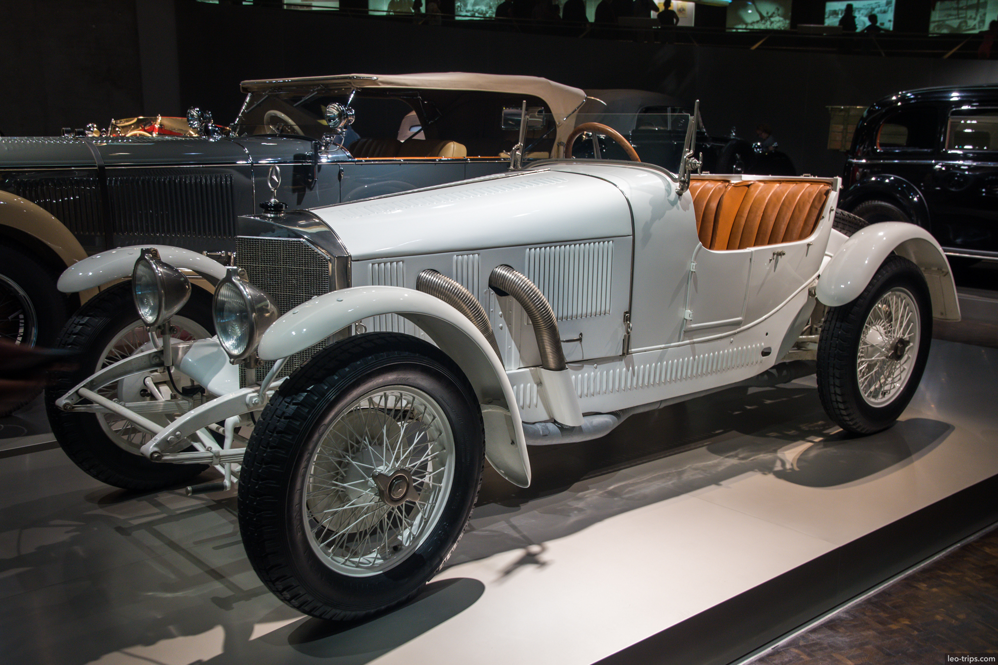 ssk supercharged roadster 1928 white mercedes benz museum