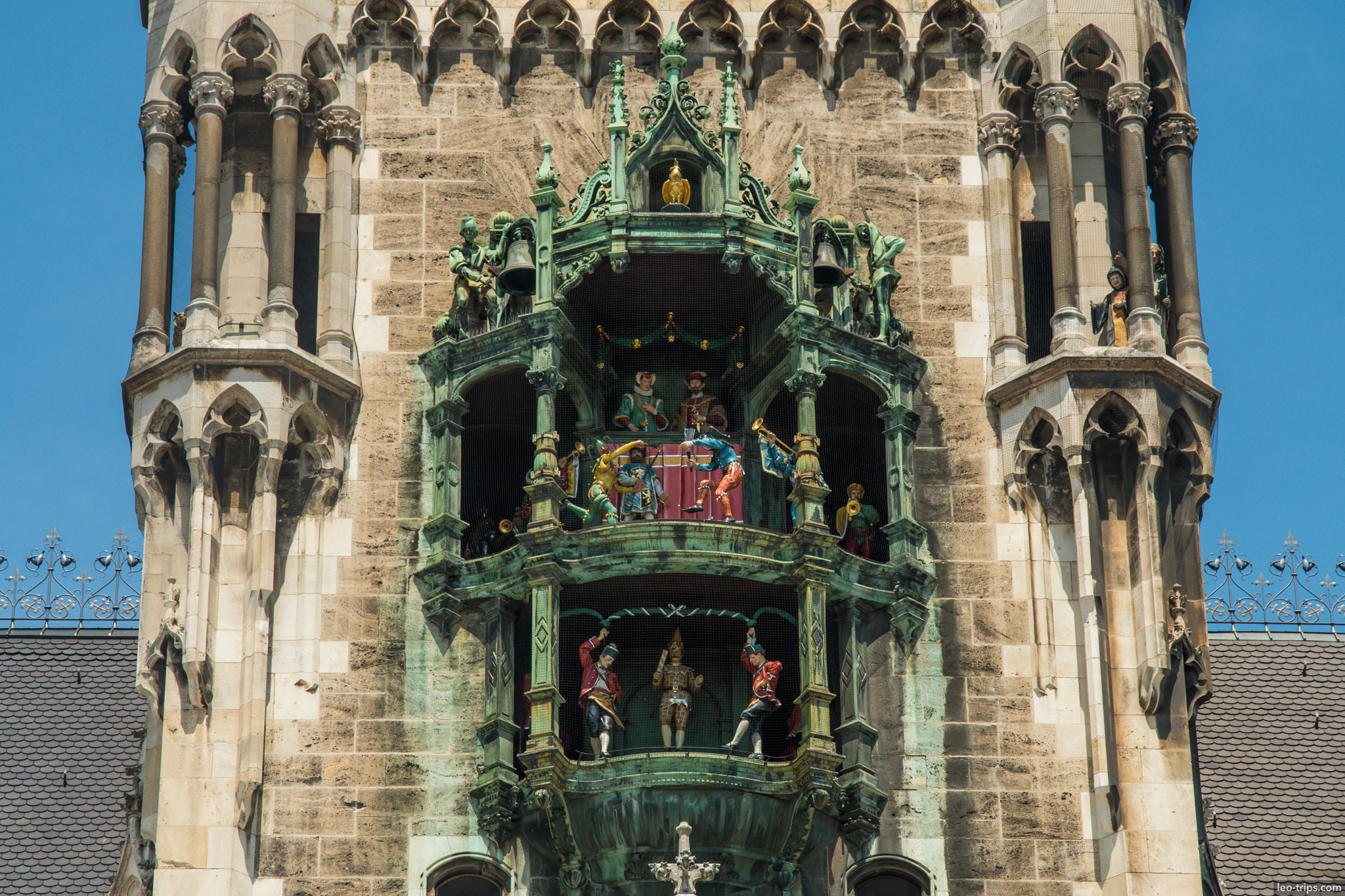 new town hall glockenspiel closeup munich