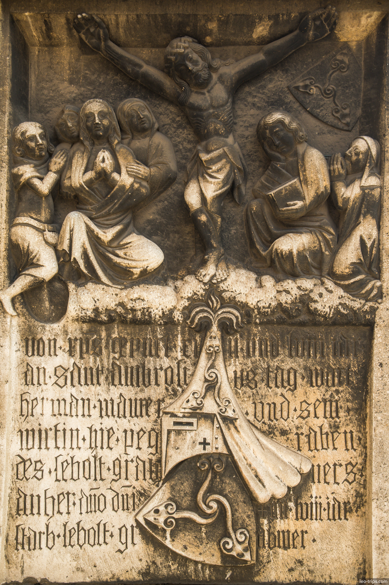 medieval crucifixion relief stone epitaph nuremberg nuremberg