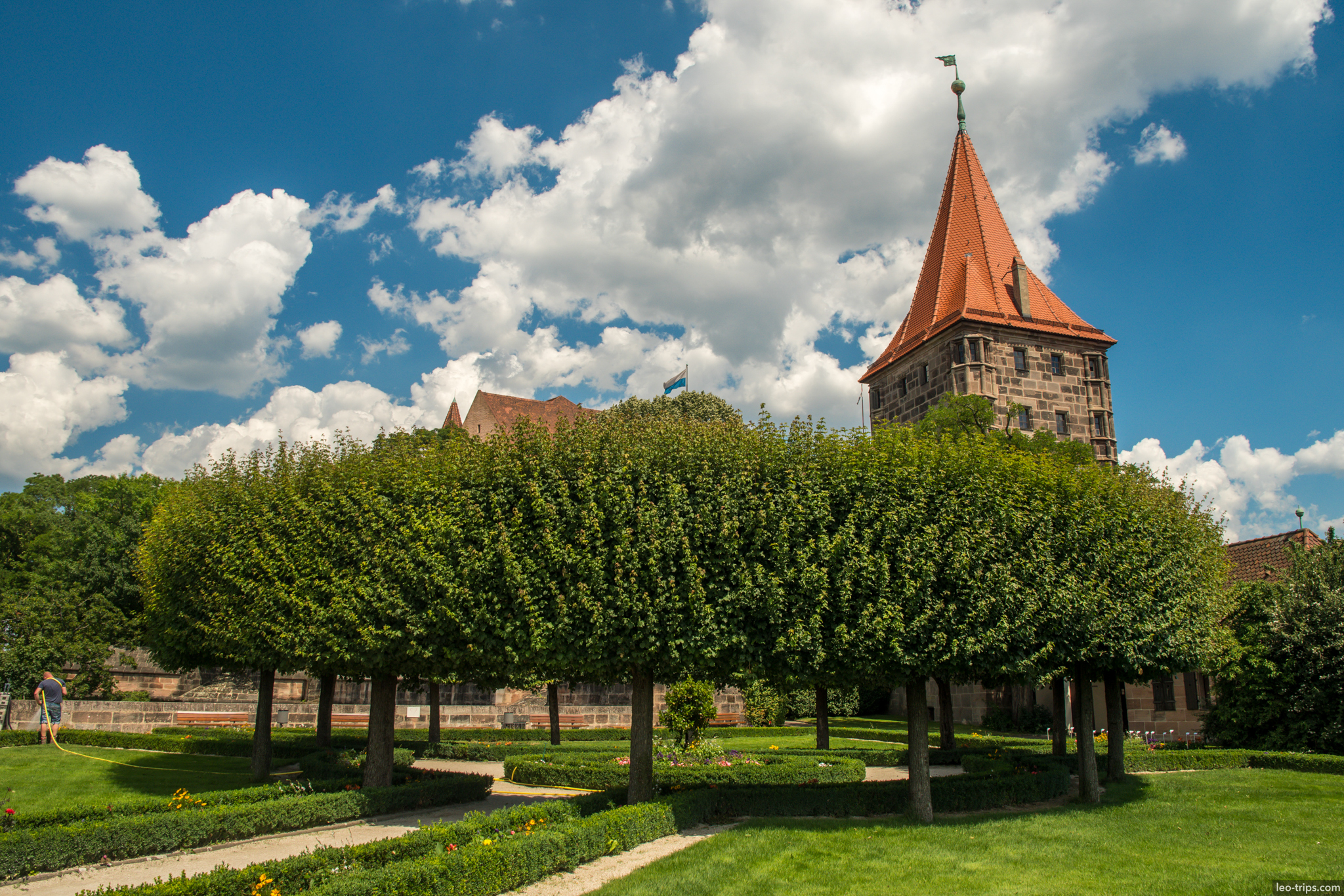 nuremberg castle garden tower nuremberg