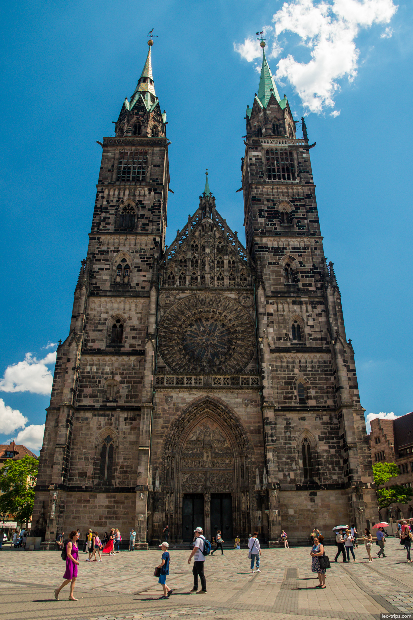 st lorenz church gothic facade nuremberg nuremberg