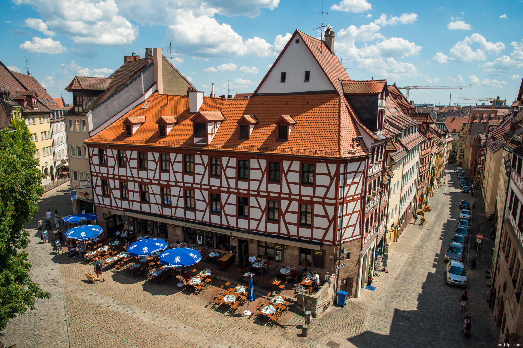 zum albrecht durer haus aerial view nuremberg nuremberg