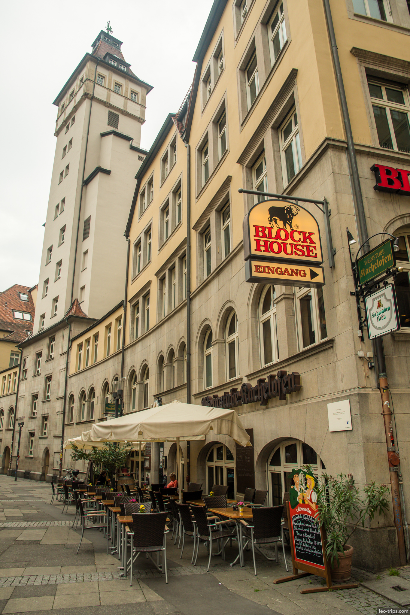 block house restaurant old town tower stuttgart stuttgart