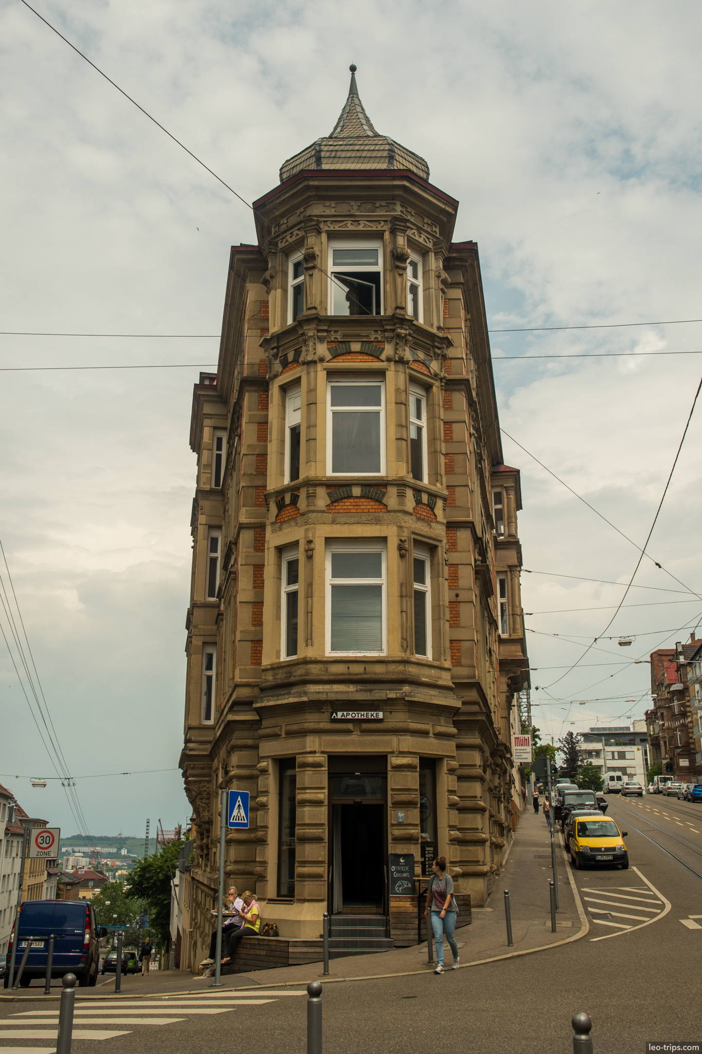 flatiron building historicism stuttgart west stuttgart