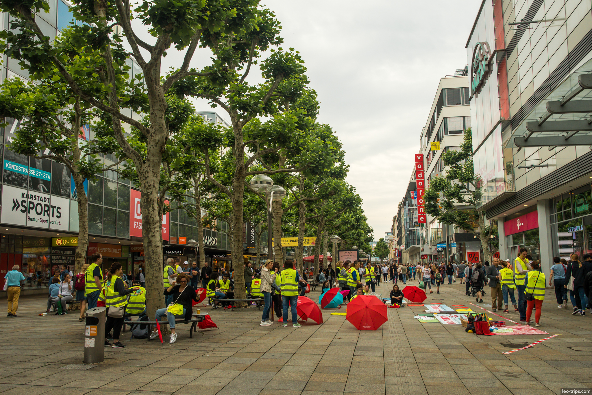 koenigstrasse pedestrian zone stuttgart stuttgart