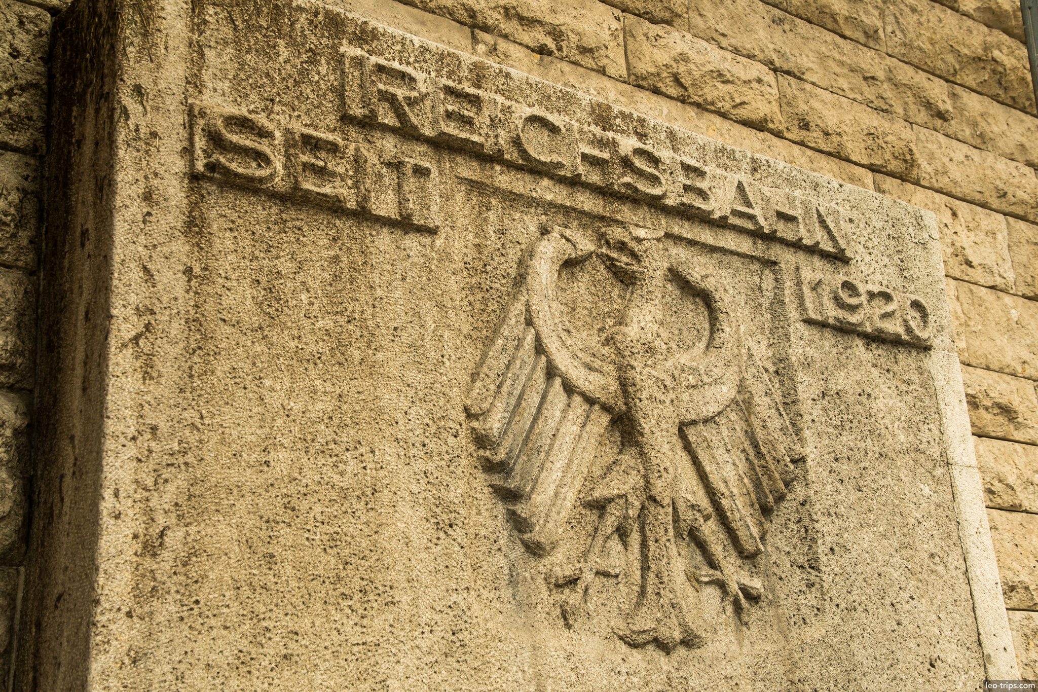 reichsbahn 1920 eagle relief hauptbahnhof wall stuttgart