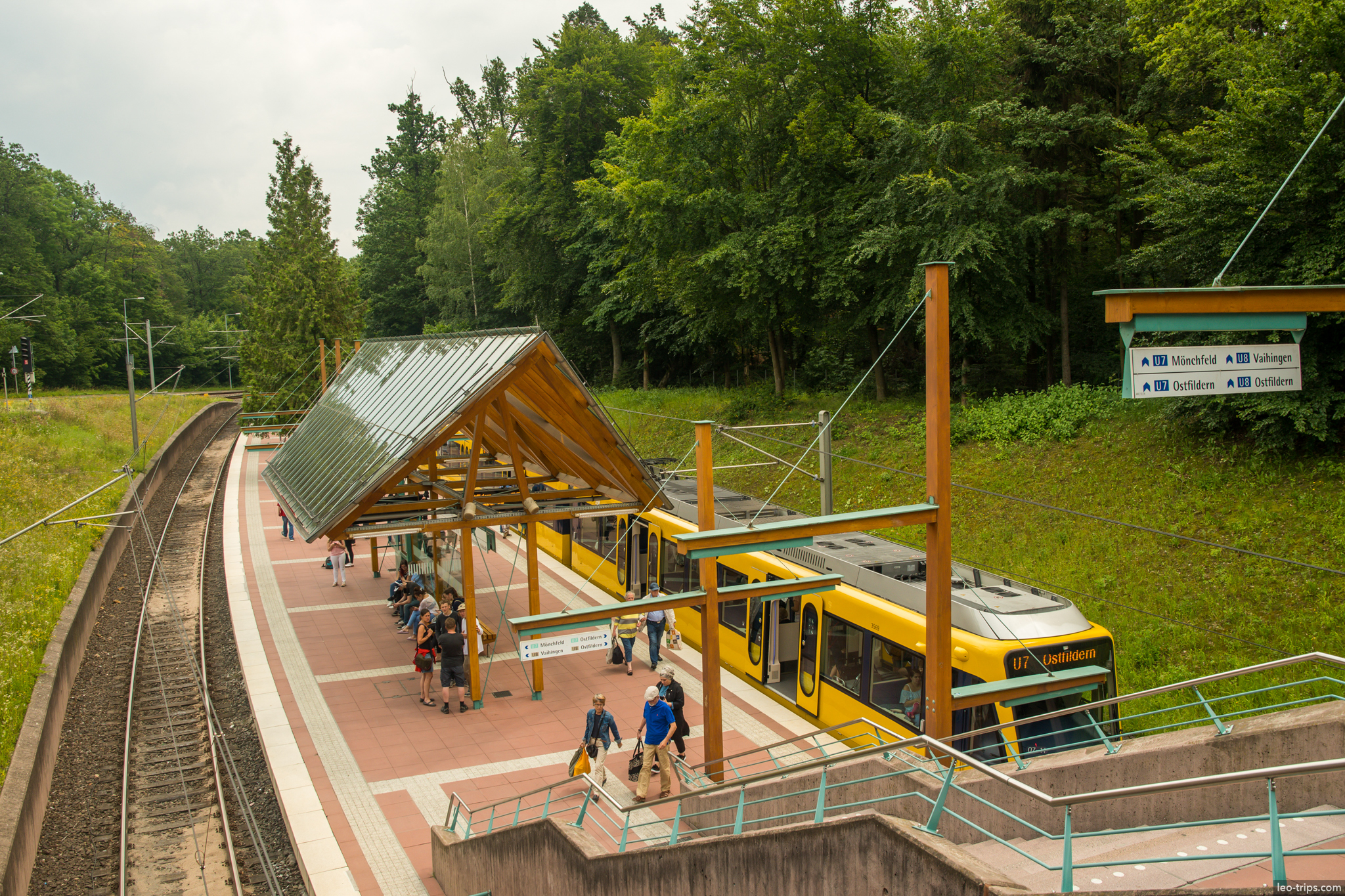 stuttgart ubahn u7 ostfildern forest station stuttgart