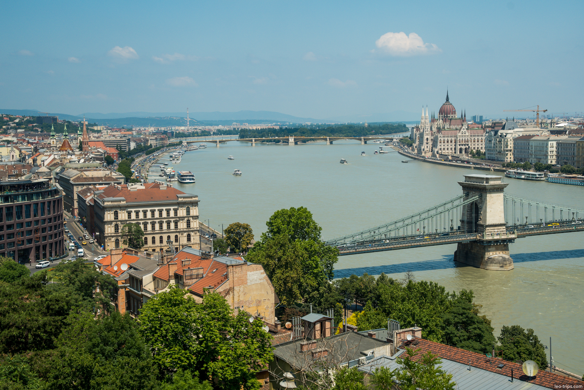 buda castle panorama chain bridge parliament danube budapest