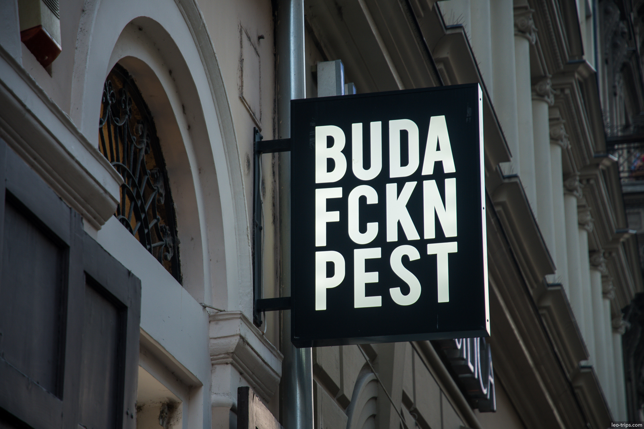 buda fckn pest street sign budapest budapest