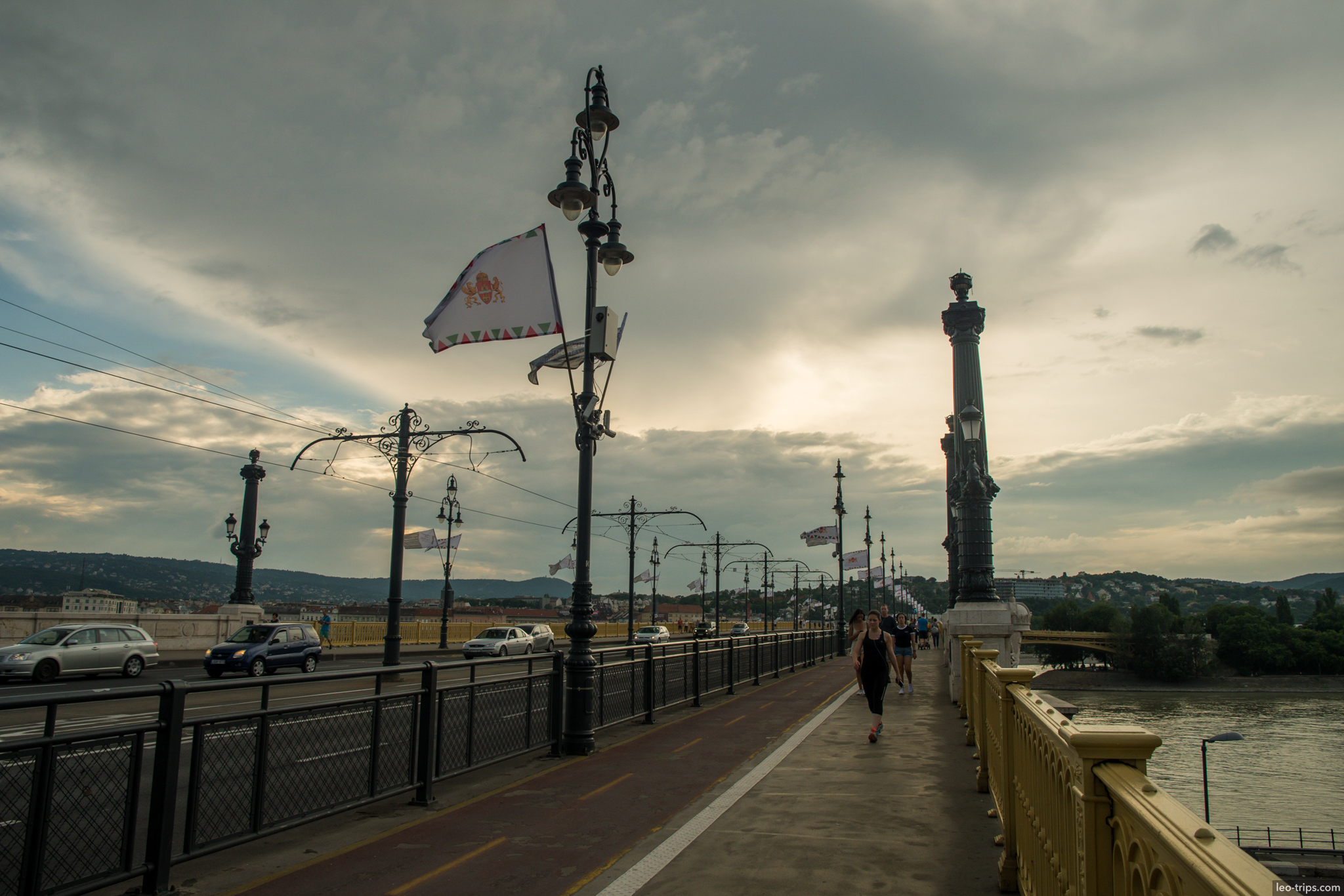 margaret bridge budapest sunset danube budapest