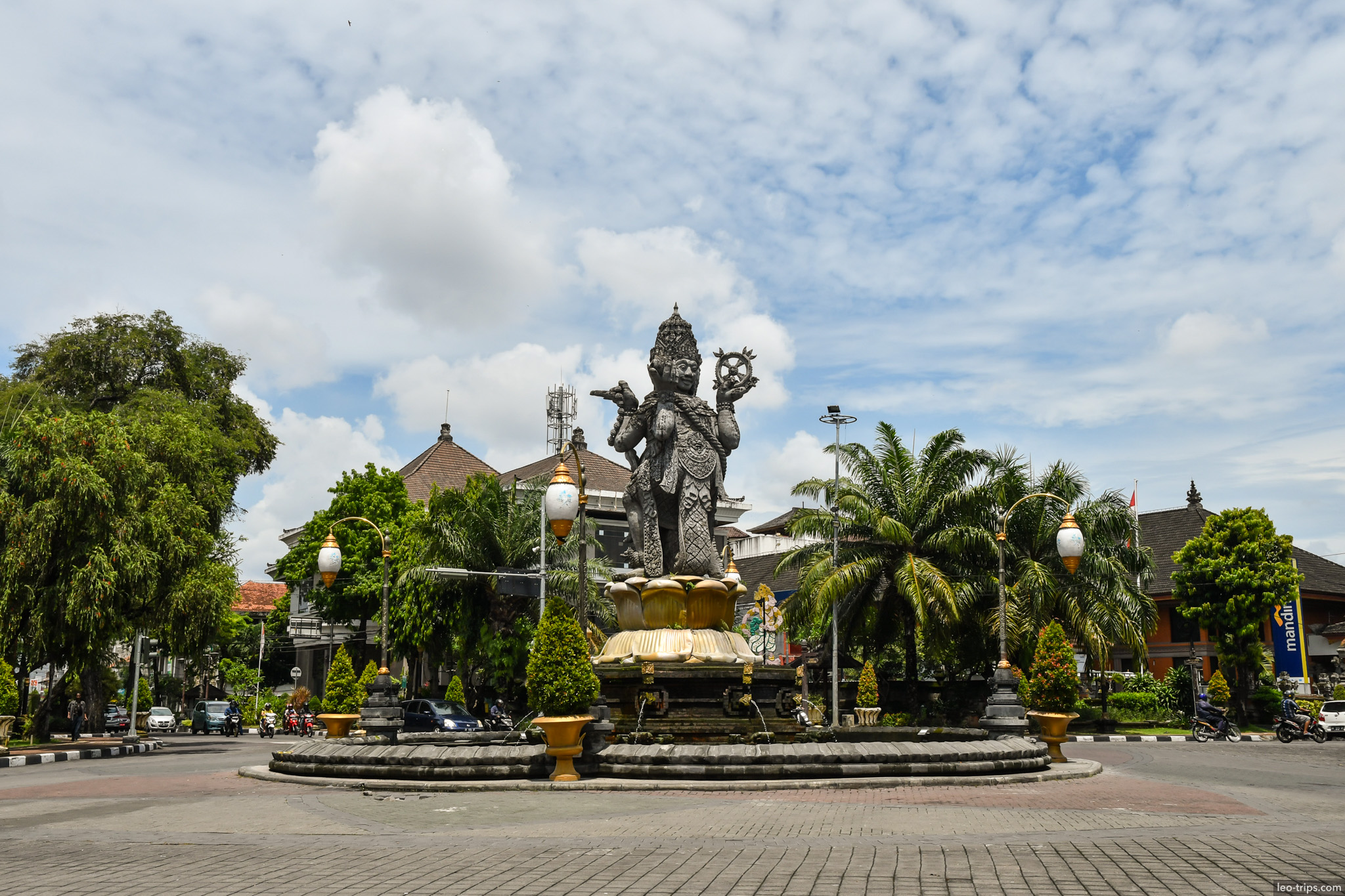 catur muka statue roundabout denpasar bali