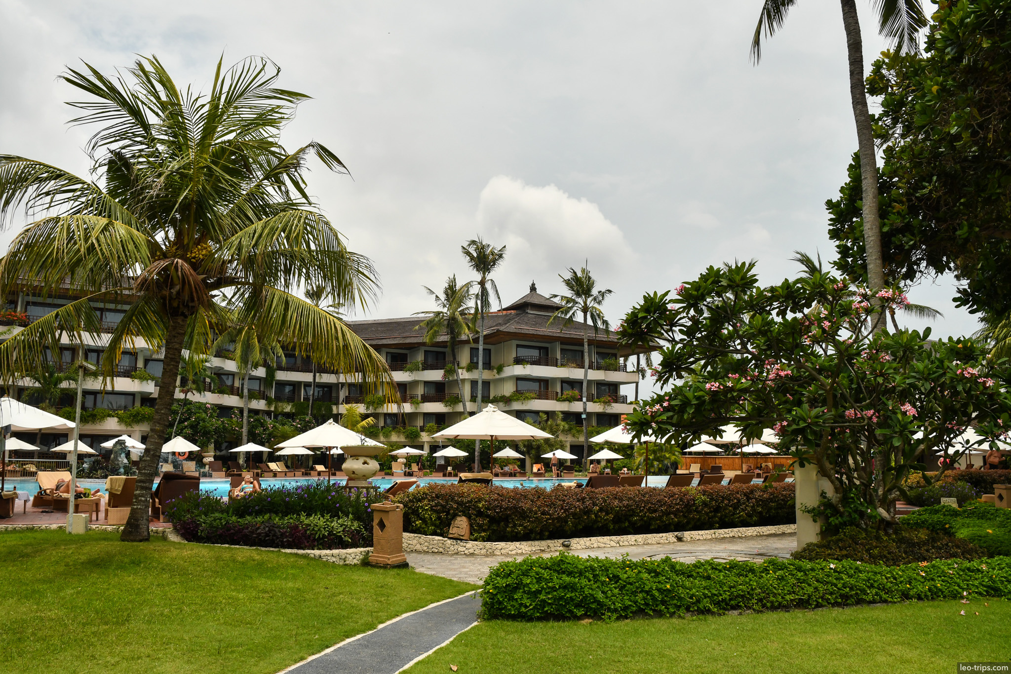 luxury beachfront resort pool area sanur bali