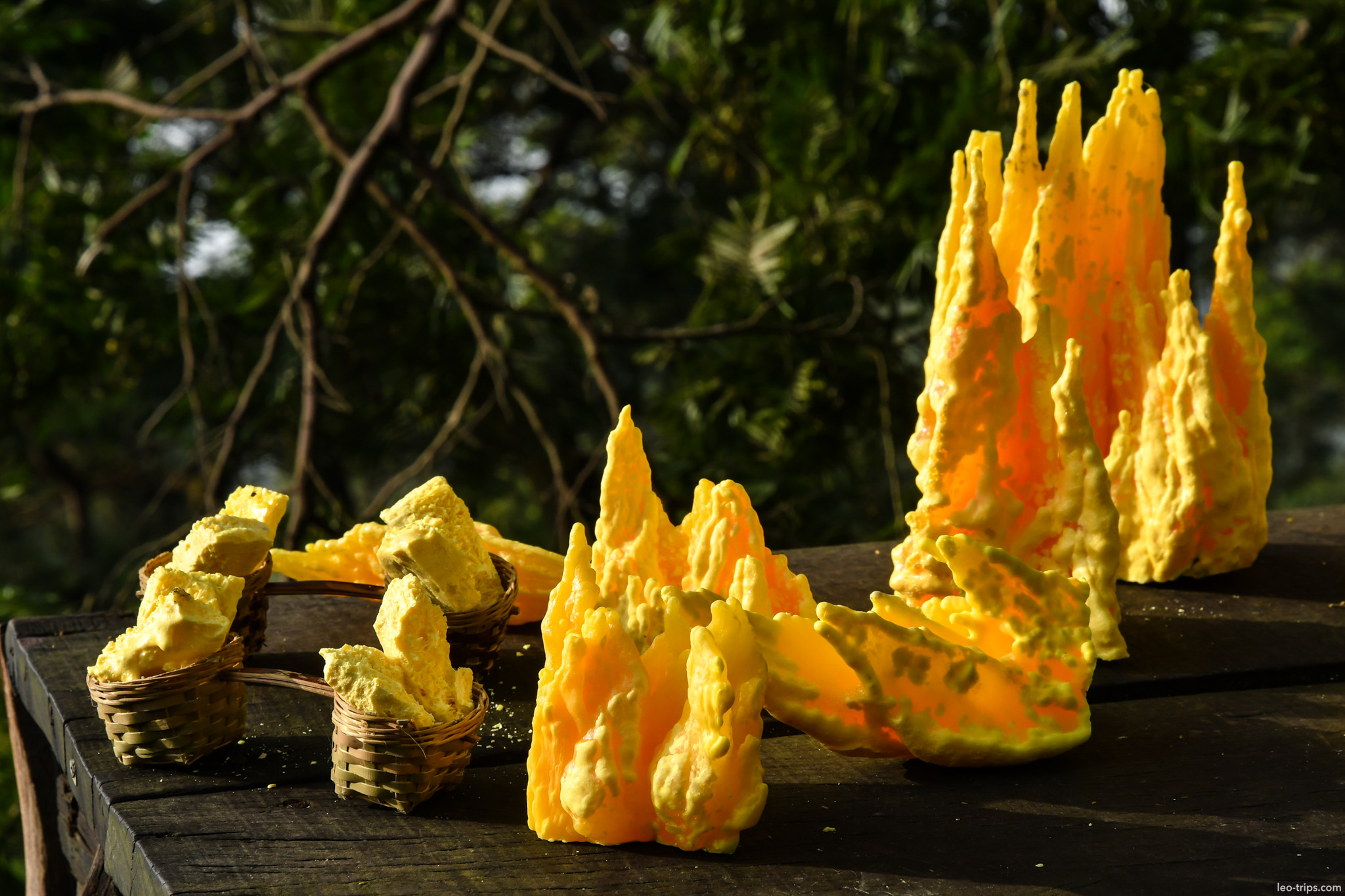 sulfur flame shaped sculptures for sale ijen ijen lake