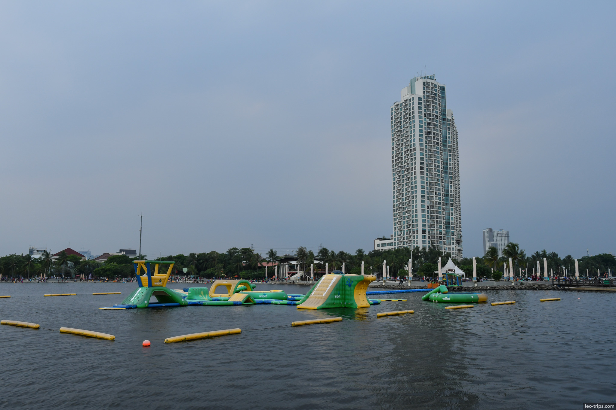 inflatable water park ancol beach jakarta jakarta