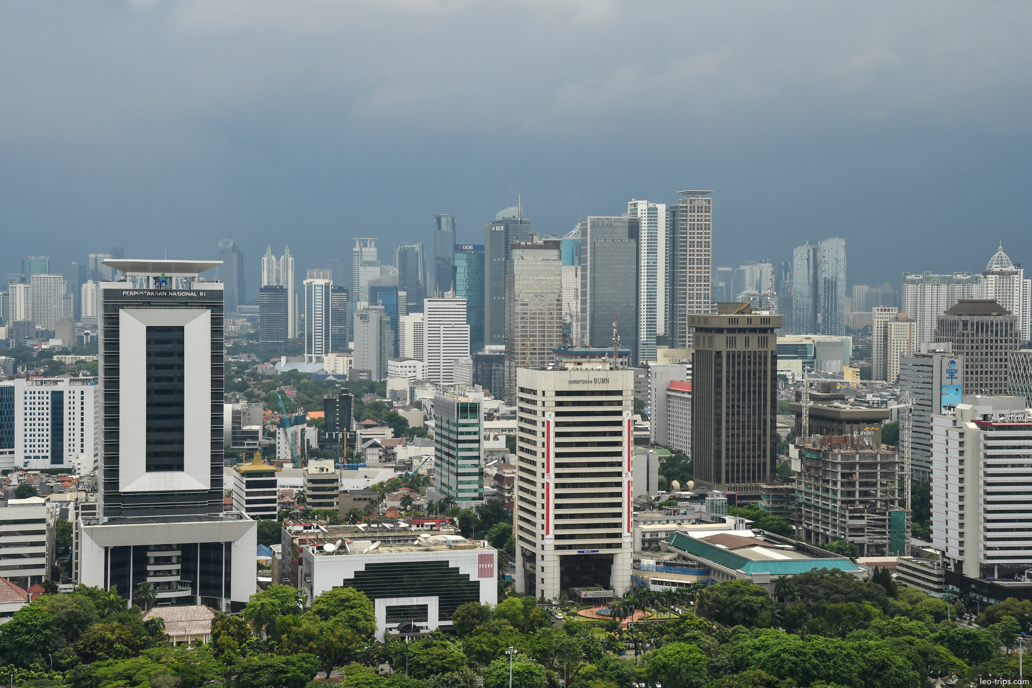 jakarta skyline panorama skyscrapers jakarta
