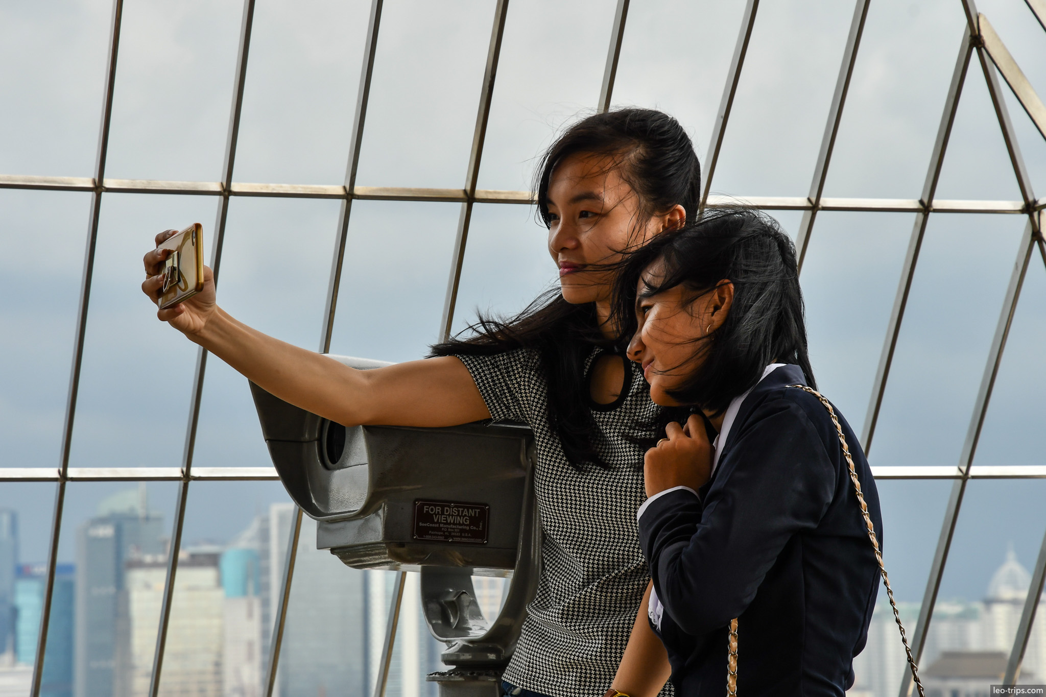 selfie at monas observation deck jakarta jakarta