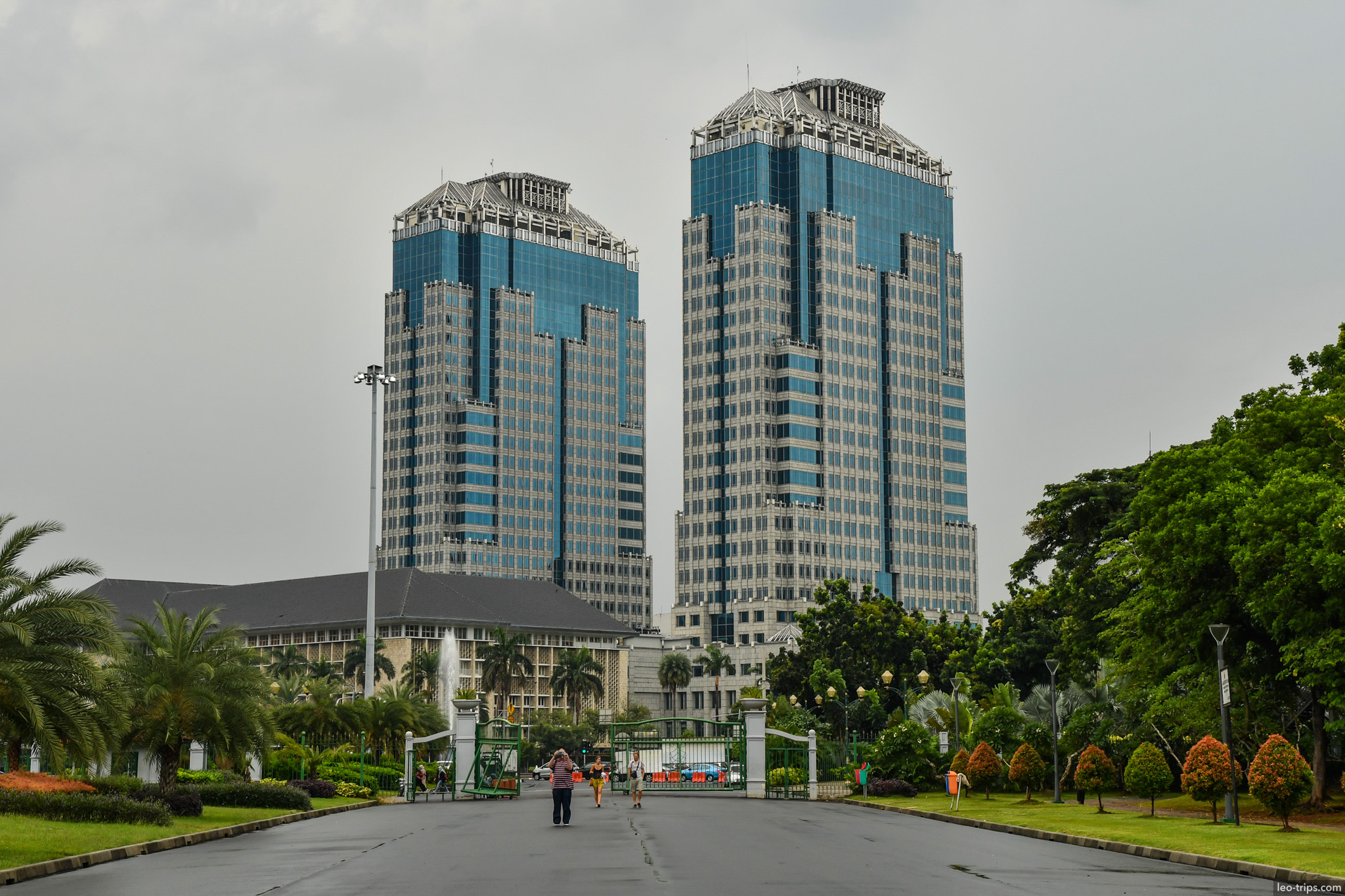 twin towers bank indonesia merdeka square jakarta