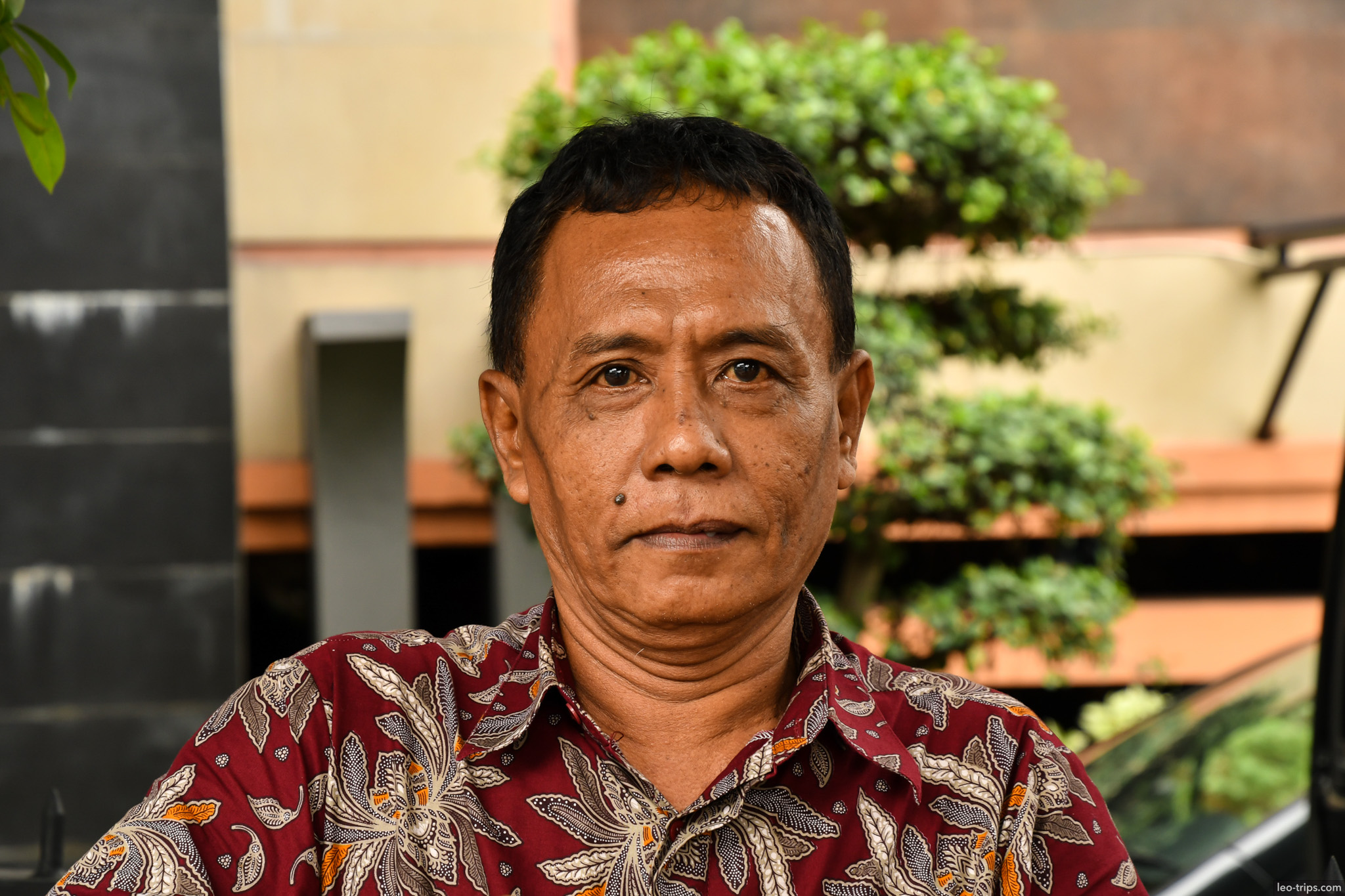 man in batik shirt portrait surabaya surabaya