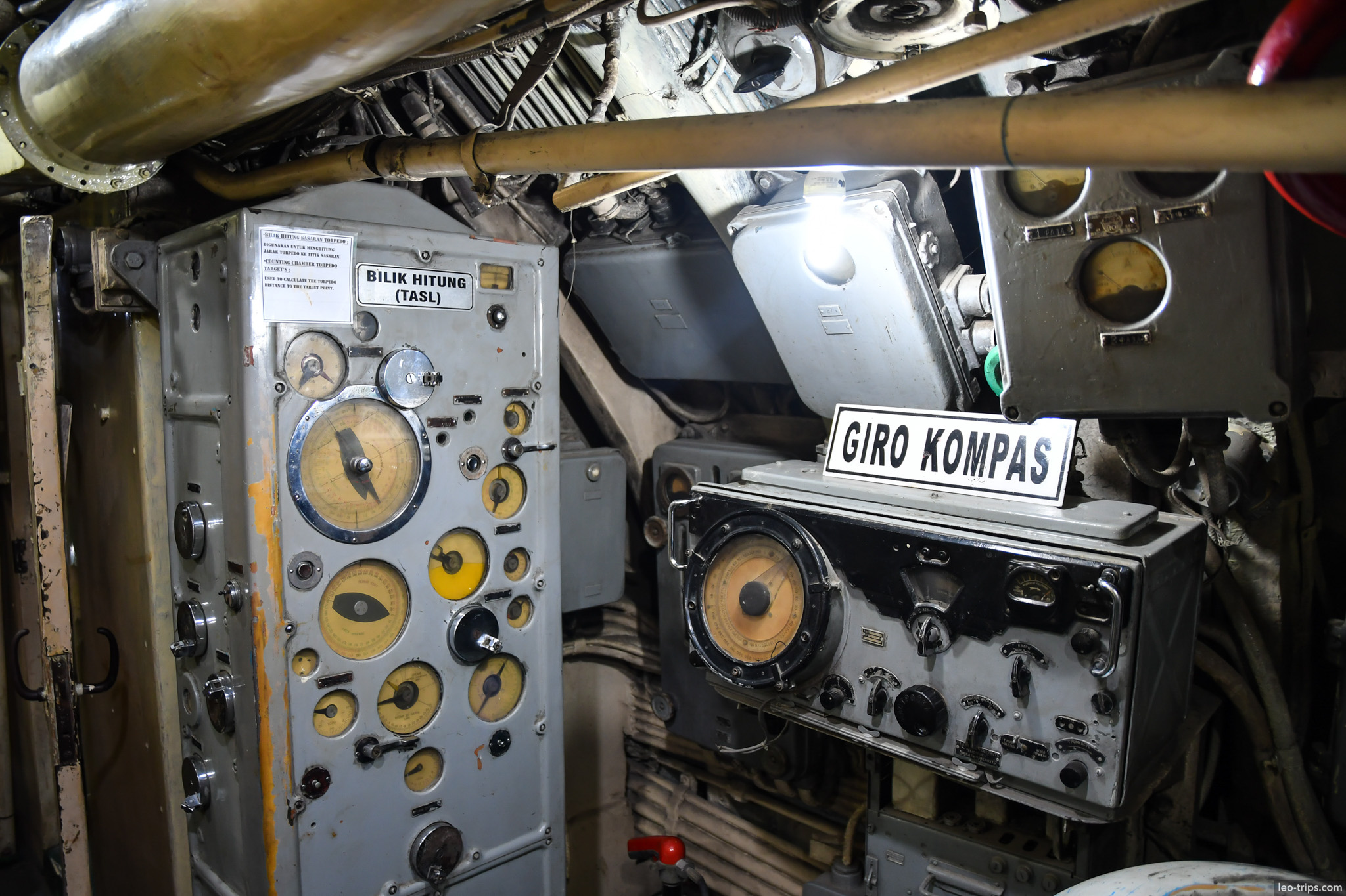 submarine navigation room gyrocompass instruments surabaya