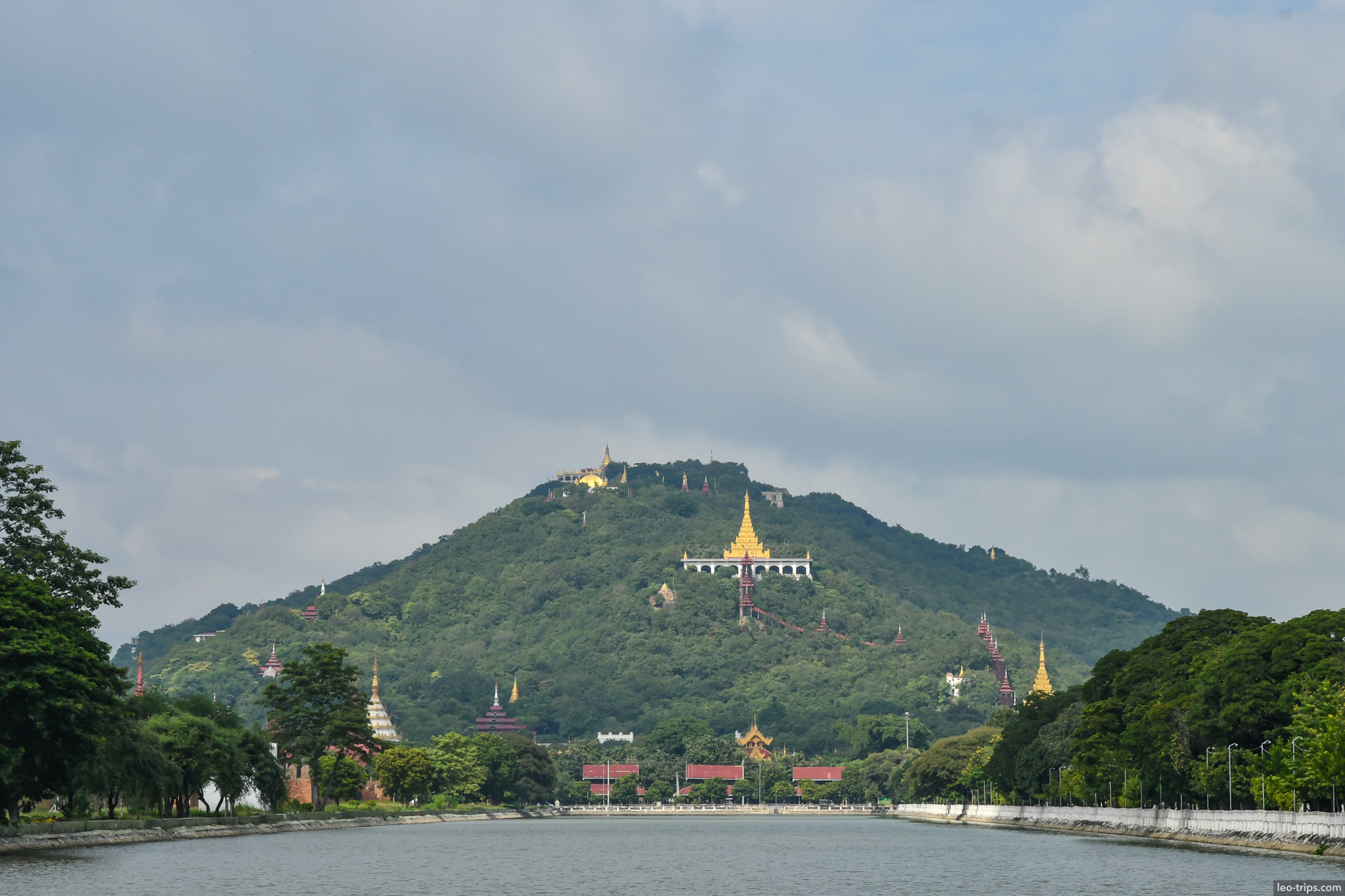 mandalay hill panoramic view from palace moat mandalay