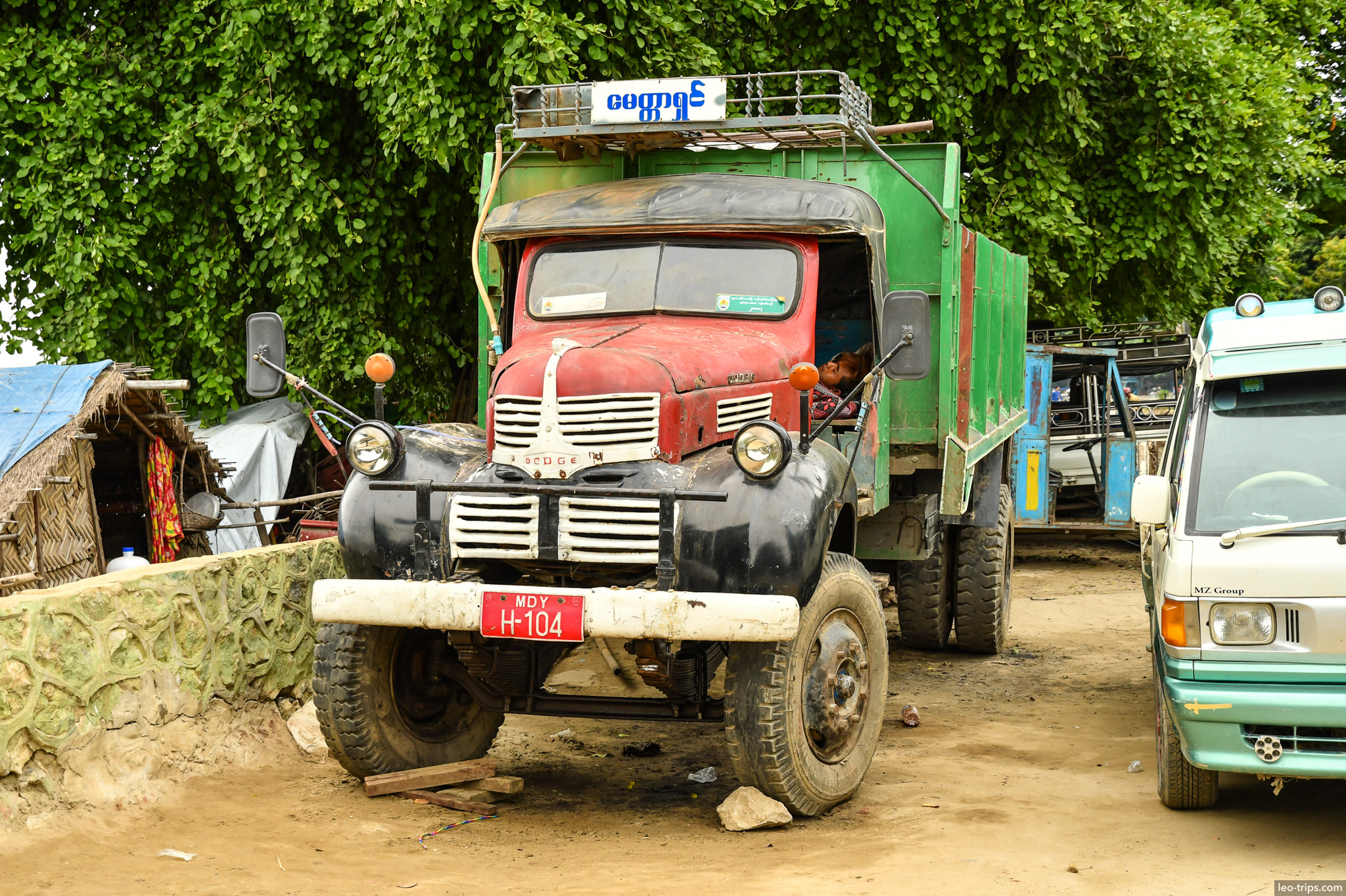old red dodge dump truck mandalay mandalay