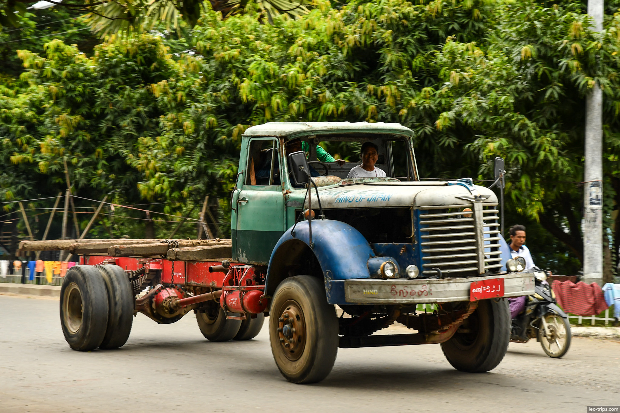 vintage flatbed truck mandalay road mandalay