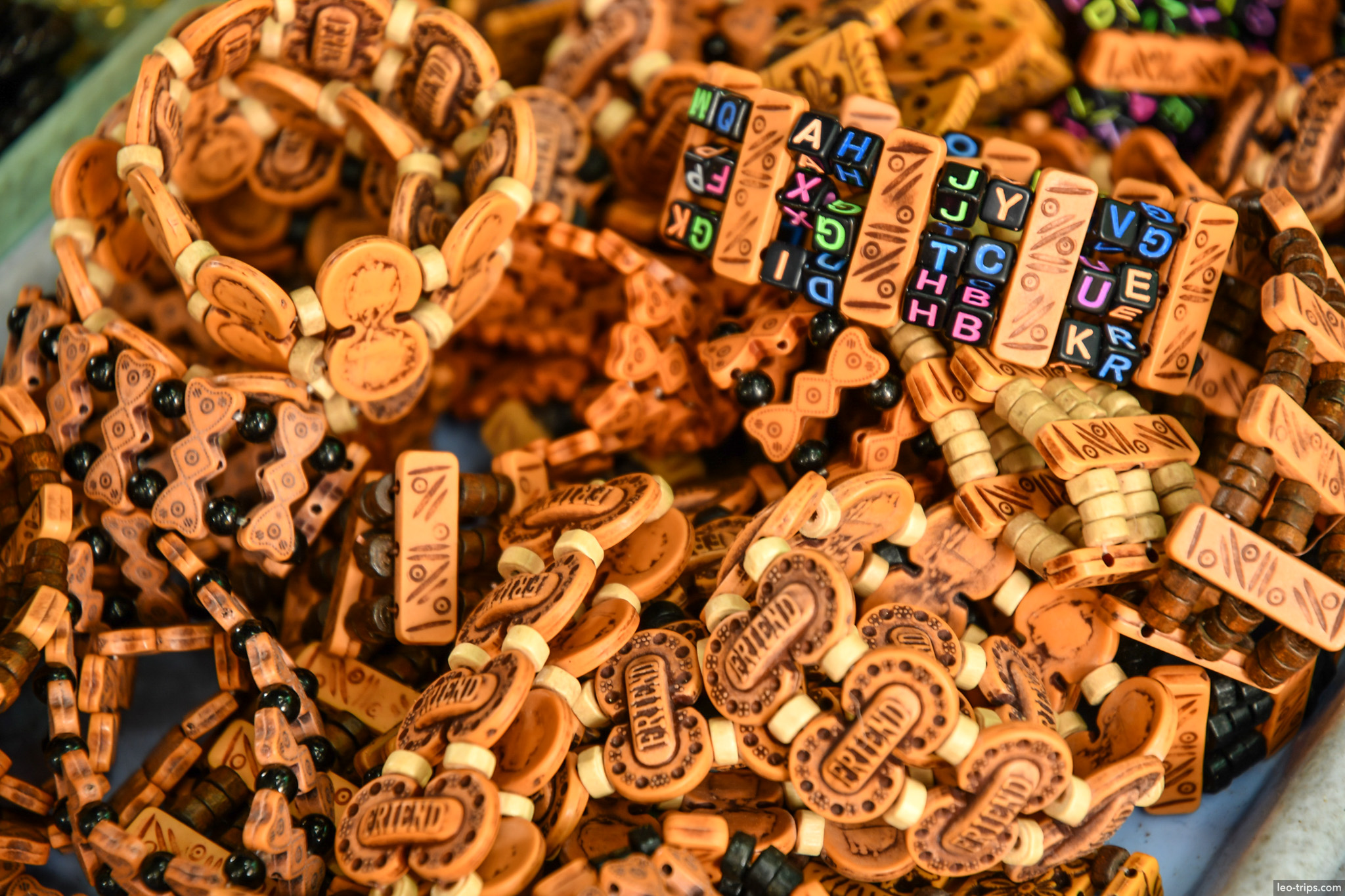 wooden bead bracelets souvenir market mandalay mandalay