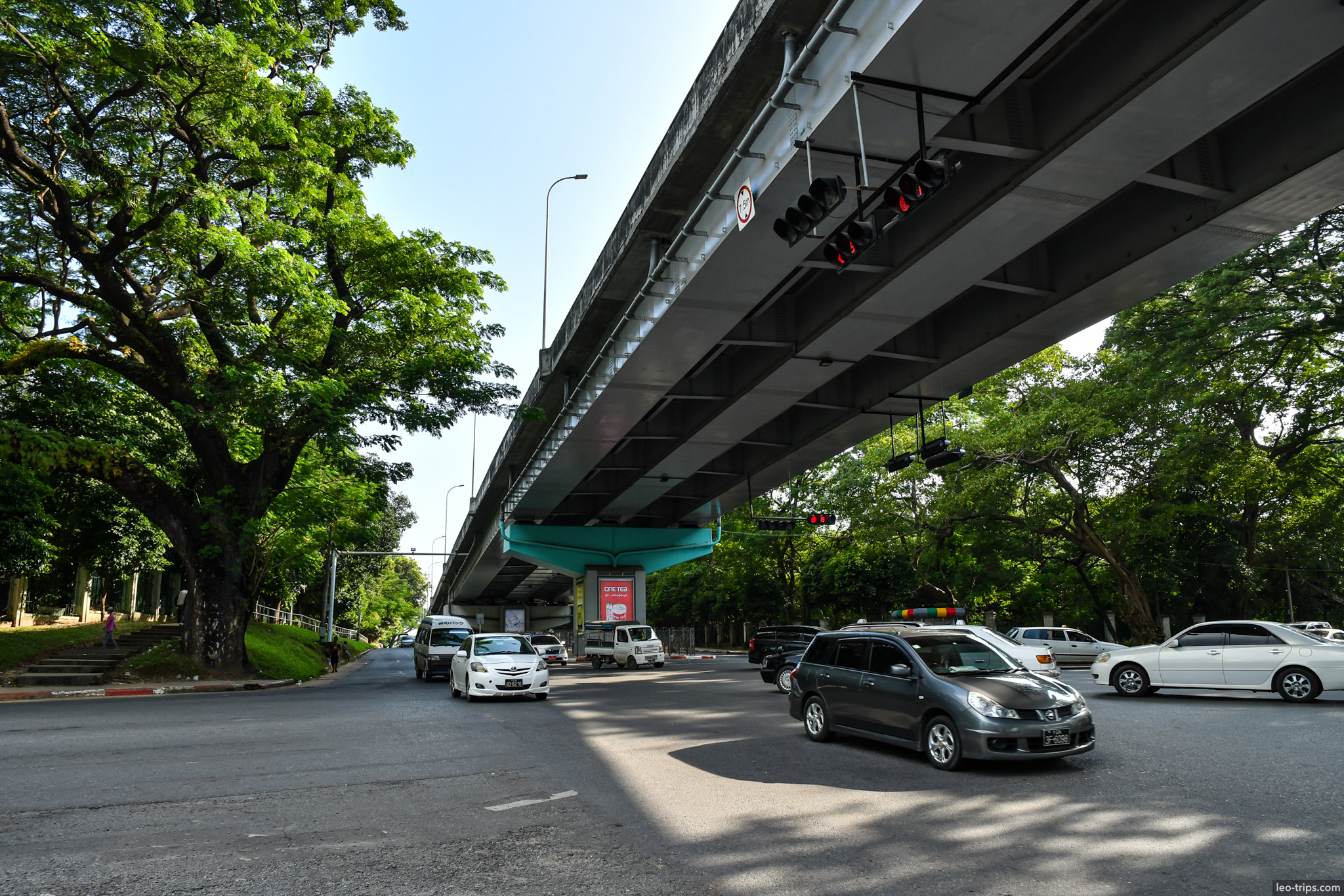 elevated highway overpass yangon street yangon